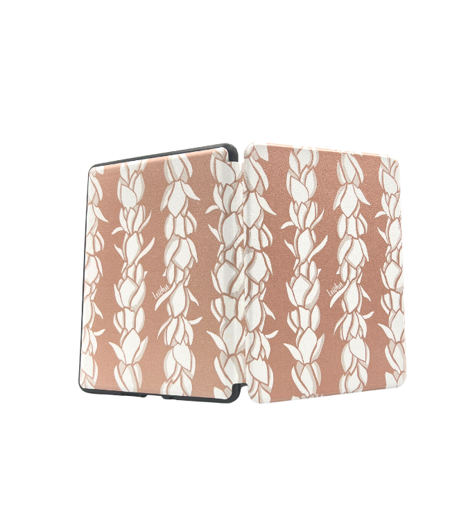 Pikake Lei Kindle Case - Premium Protective Cover for Kindle E-Readers - Perfect for Travel, Reading, and Gifts