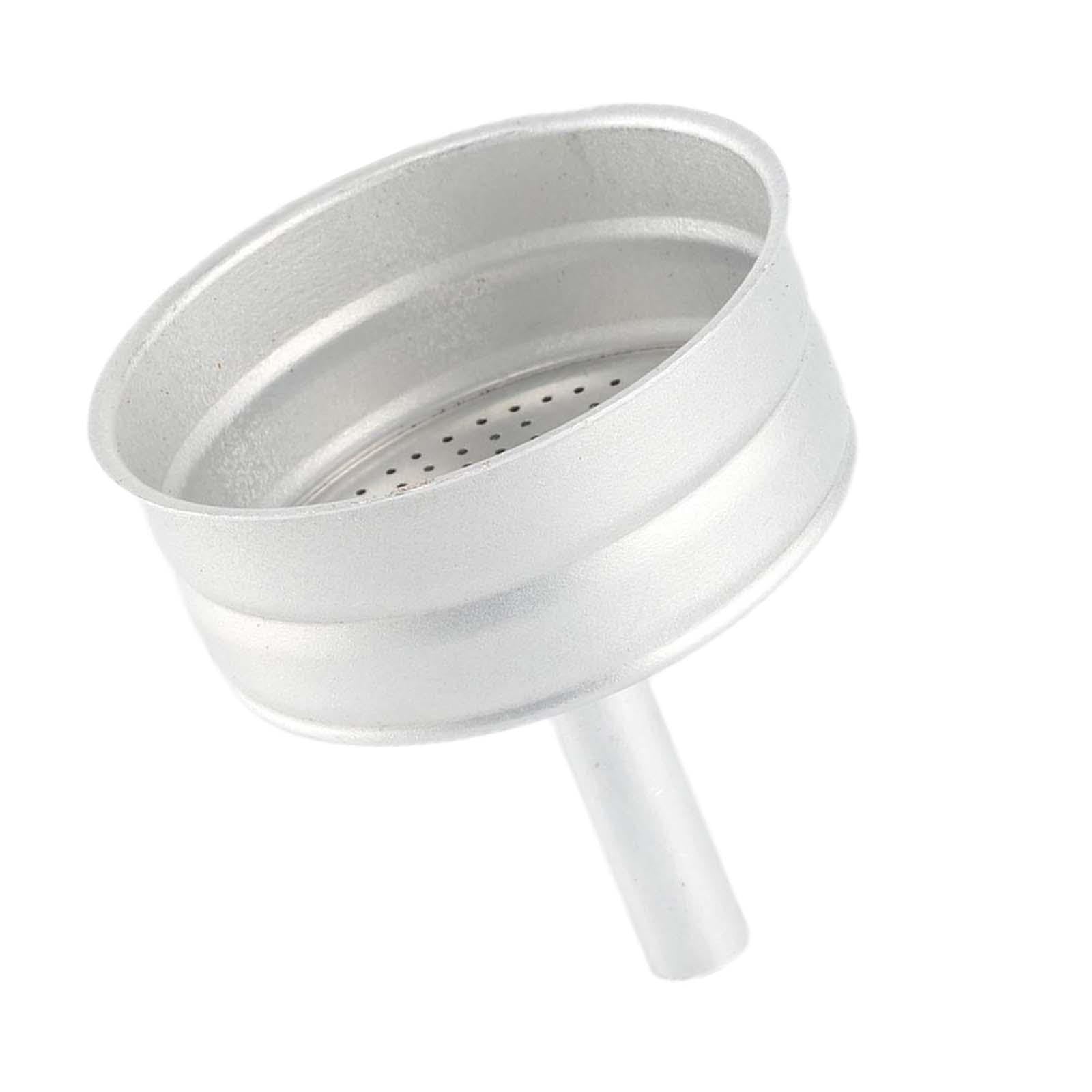 Moka Pot Funnel - 6 Cup Coffee Filter for Portable Espresso Maker | Home & Travel Brewing