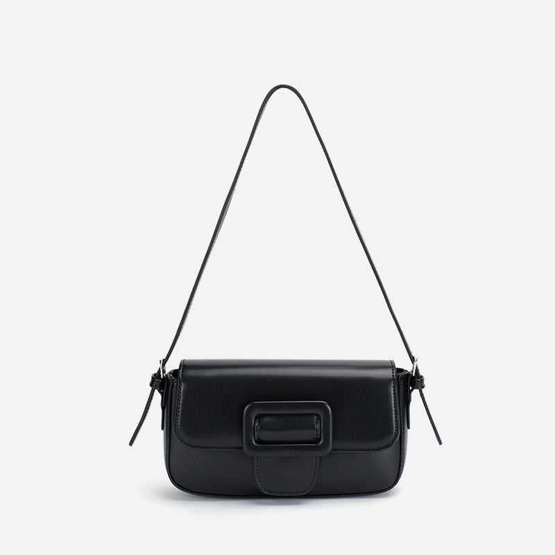 LOVEVOP 2025 Retro Square Buckle Underarm Bag for Women - Fashionable Thai Brand Versatile Shoulder Bag, High-End Baguette Purse | Perfect for Work, Travel & Evening Outfits