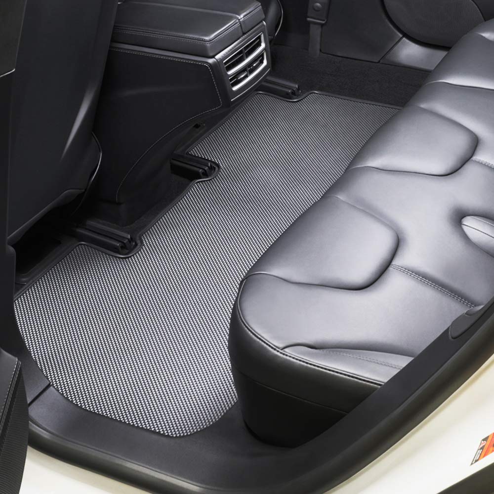Premium Tesla Model S All-Weather Floor Mats (2012-2015) - Waterproof, Lightweight & Odorless Car Floor Liners - 3-Piece Set - Made in USA - Perfect for Winter Snow, Rain Protection & Daily Commuting