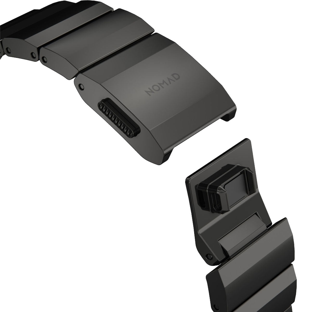 Nomad Apple Watch Band 40mm / 41mm Stainless Steel with Graphite Hardware - Durable & Stylish Replacement Strap for Workouts, Office & Everyday Wear