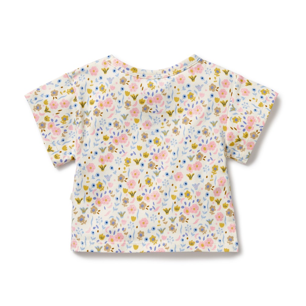 Organic Floral Print T-Shirt for Women - Ava Soft Cotton Tee | Casual Wear, Summer Outfits, Boho Style