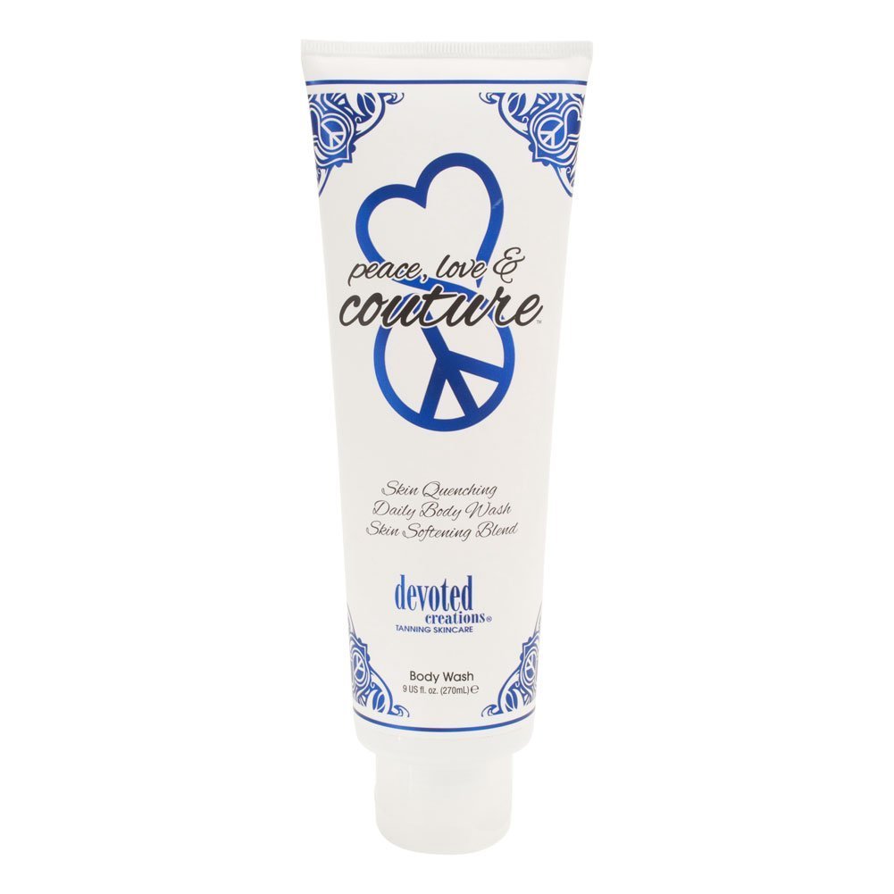 Devoted Creations Peace Love & Couture Daily Moisturizing Body Wash - 9 oz | Gentle Cleansing for Soft Skin | Perfect for Shower & Bath Time Relaxation