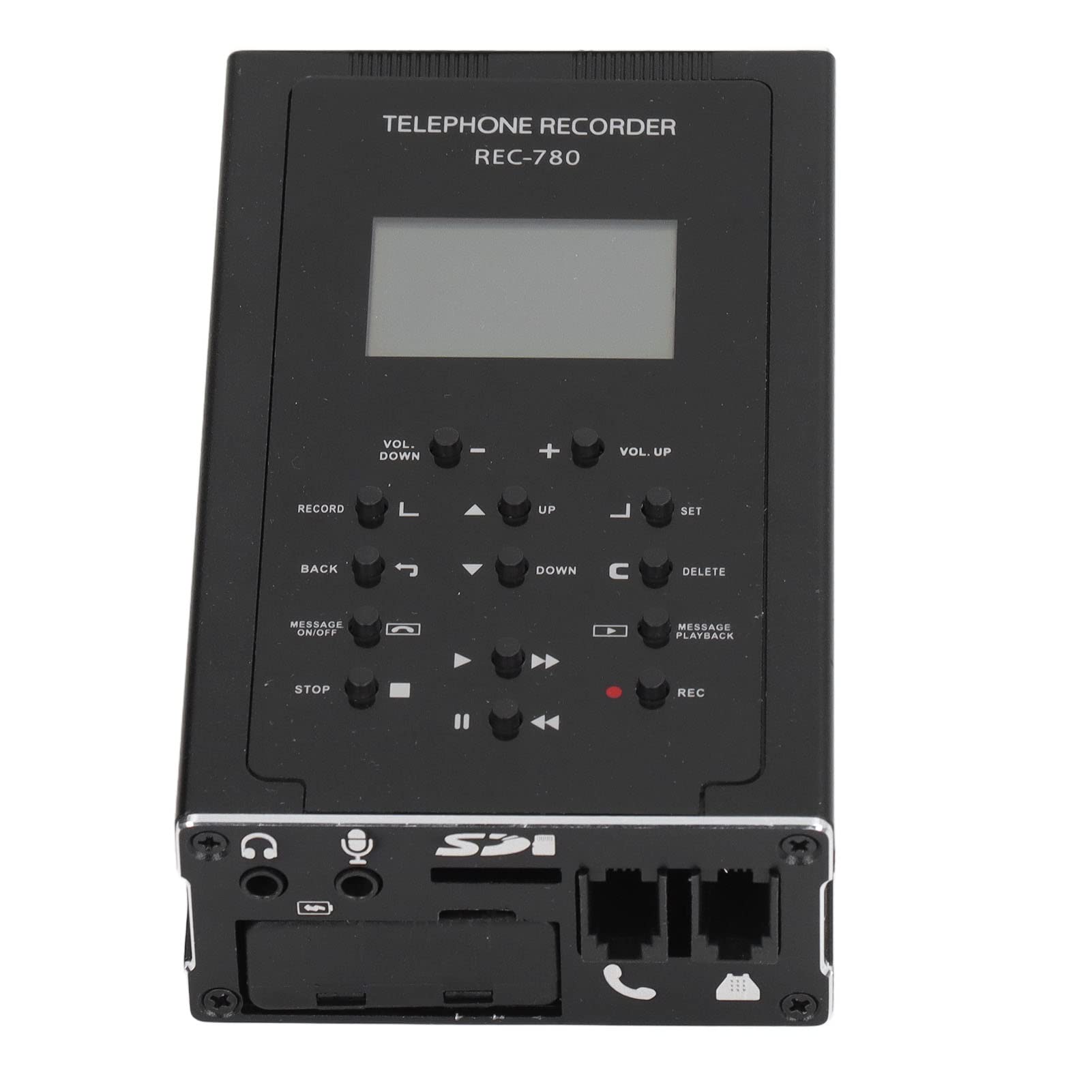Phone Call Recorder with Time/Date Display - 100-240V Landline Telephone Recorder Device for Home & Office Use (US Plug) | Perfect for Recording Important Calls, Business Conversations & Family Messages