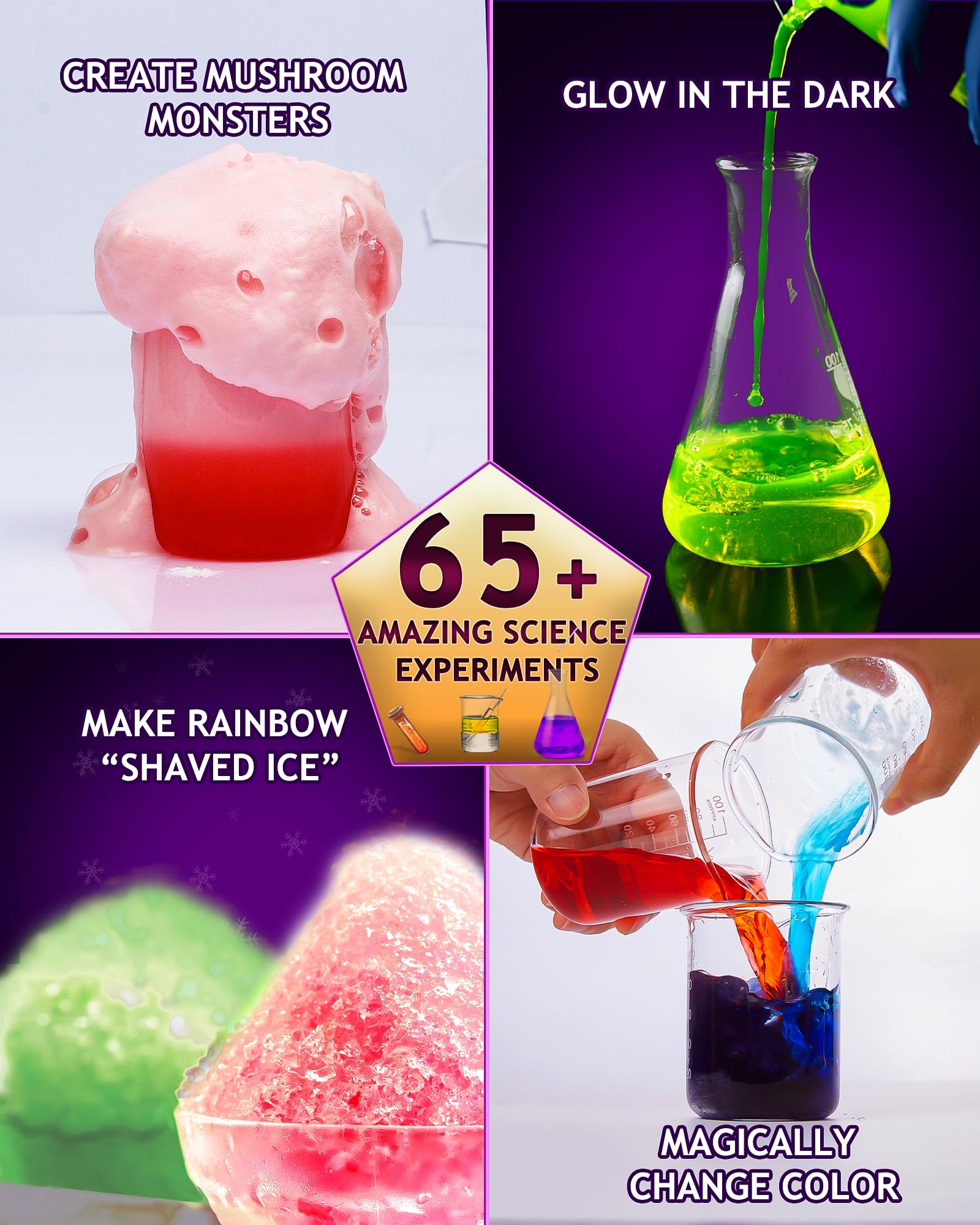 Japace STEM Magic & Science Kit for Kids Ages 6-12 - 75+ Magic Tricks & Chemistry Experiments - Educational Learning Toys for Boys & Girls - Perfect for Birthday, Christmas Gifts & STEM Classroom Activities