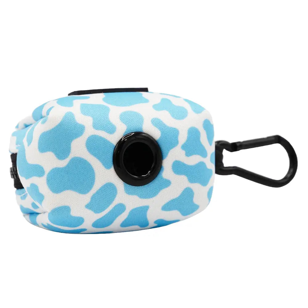 Blueberry Milk Dog Waste Bag Holder - Portable Poop Bag Dispenser for Walking, Hiking & Outdoor Activities