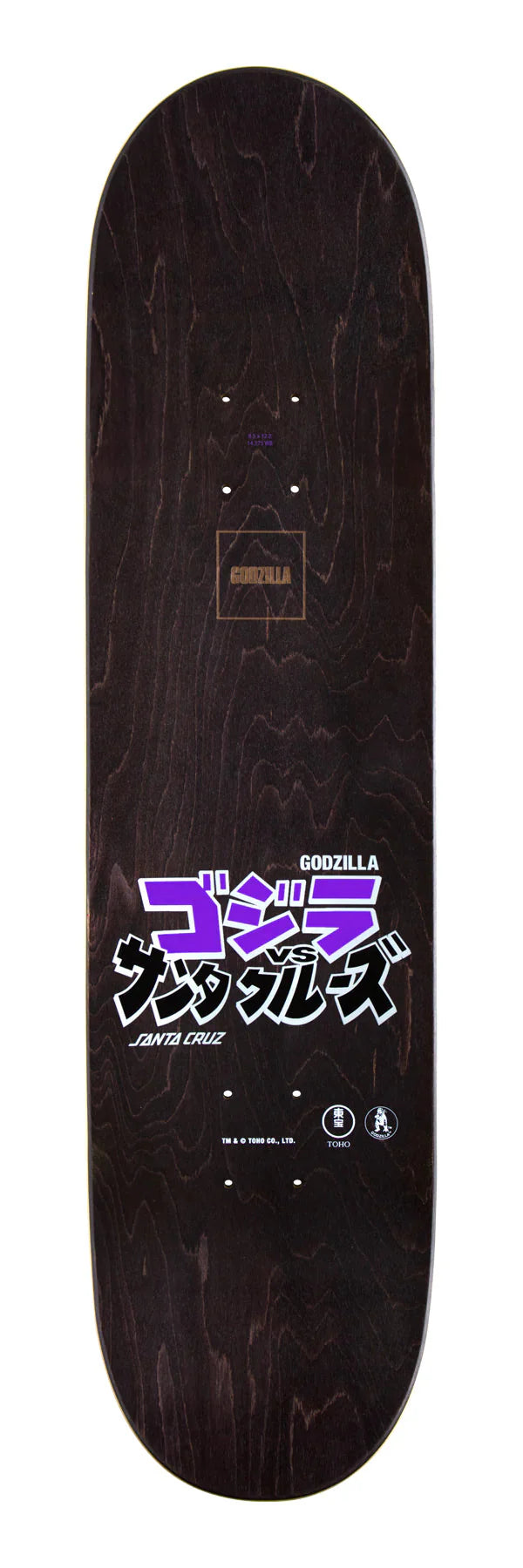 Santa Cruz Godzilla Shin Knox Firepit Skateboard Deck 8.0 Inch - Premium Skateboard for Street & Park Riding - Perfect for Skaters & Collectors