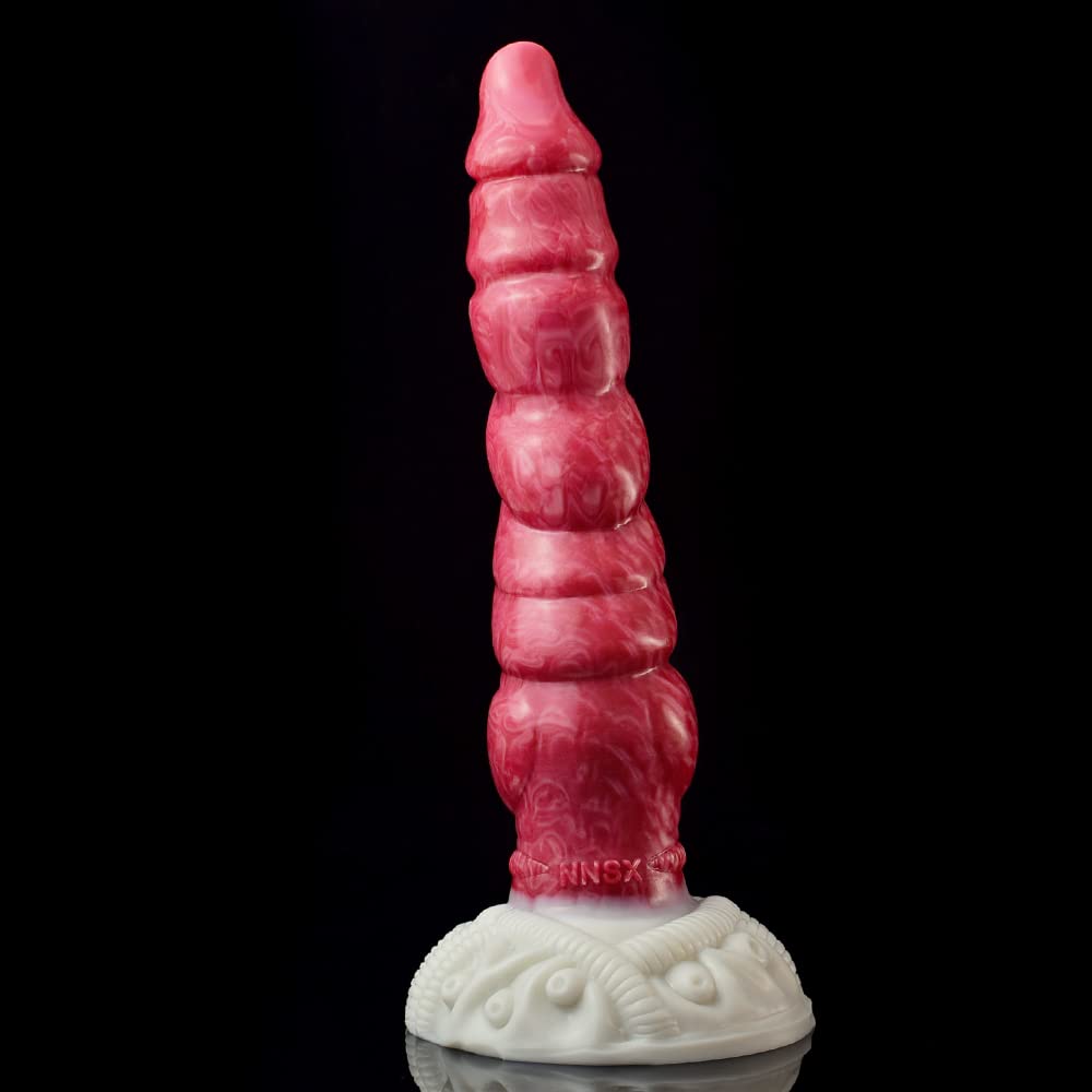 Premium Liquid Silicone Alien/Fido Dildo with Strong Suction Cup - Realistic Adult Sex Toy for Women & Men - Perfect for Solo Play, Couples Fun & BDSM Exploration