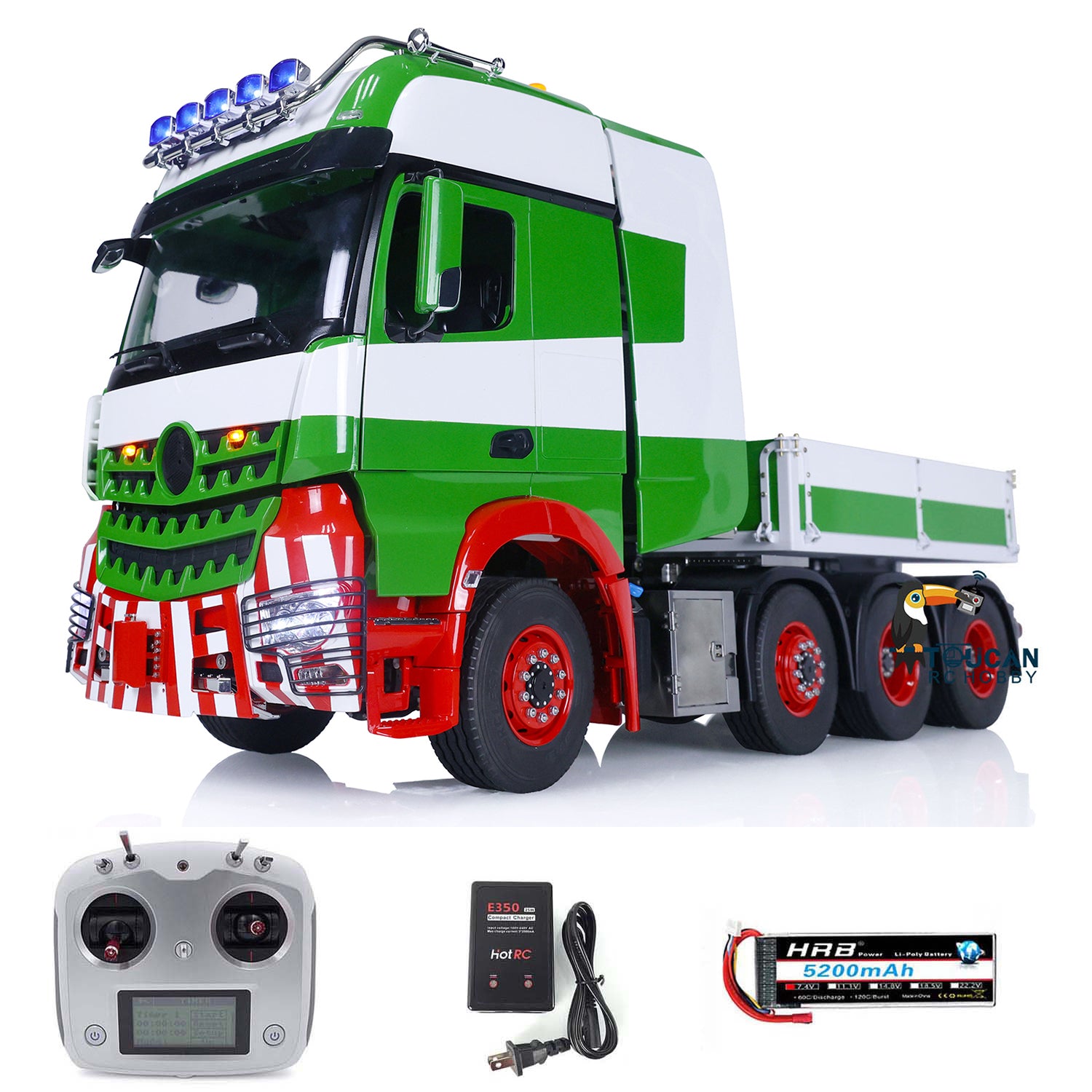 1/14 LESU RC Tractor Truck - Metal Chassis, Locking Differential, Sound & Light System - Remote Control Construction Vehicle for Adults & Kids - Perfect for Off-Road Play, Construction Site Simulation & RC Hobby Collection