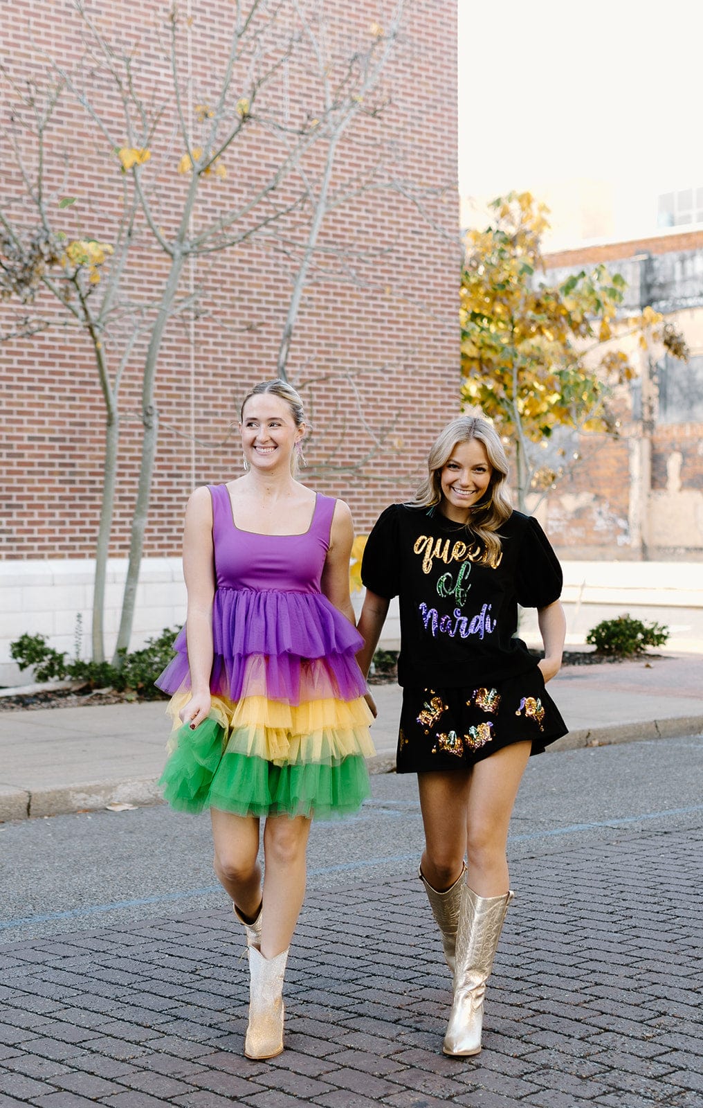 Elegant Mardi Gras Tiered Tutu Dress for Women & Girls - Perfect for Costume Parties, Carnival Celebrations & Festive Events