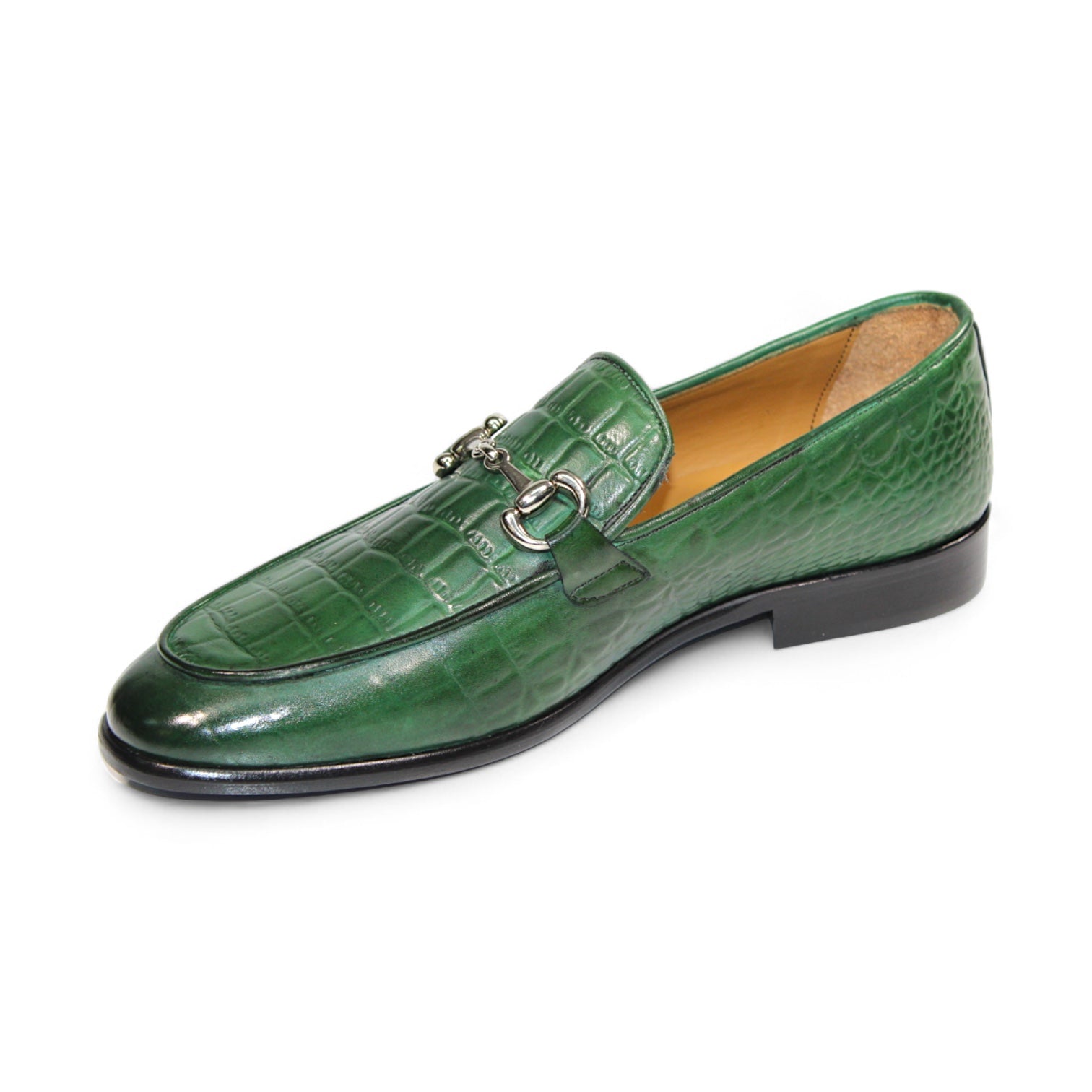 Duca Di Matiste Vasto Men's Leather Dress Shoes - Premium Italian Green Oxfords for Business & Formal Occasions | Comfortable & Stylish Office Wear, Weddings & Special Events