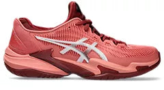 ASICS Women's Court FF 3 Tennis Shoes - Light Garnet/White | High-Performance Court Shoes for Women | Perfect for Tennis Matches & Casual Wear