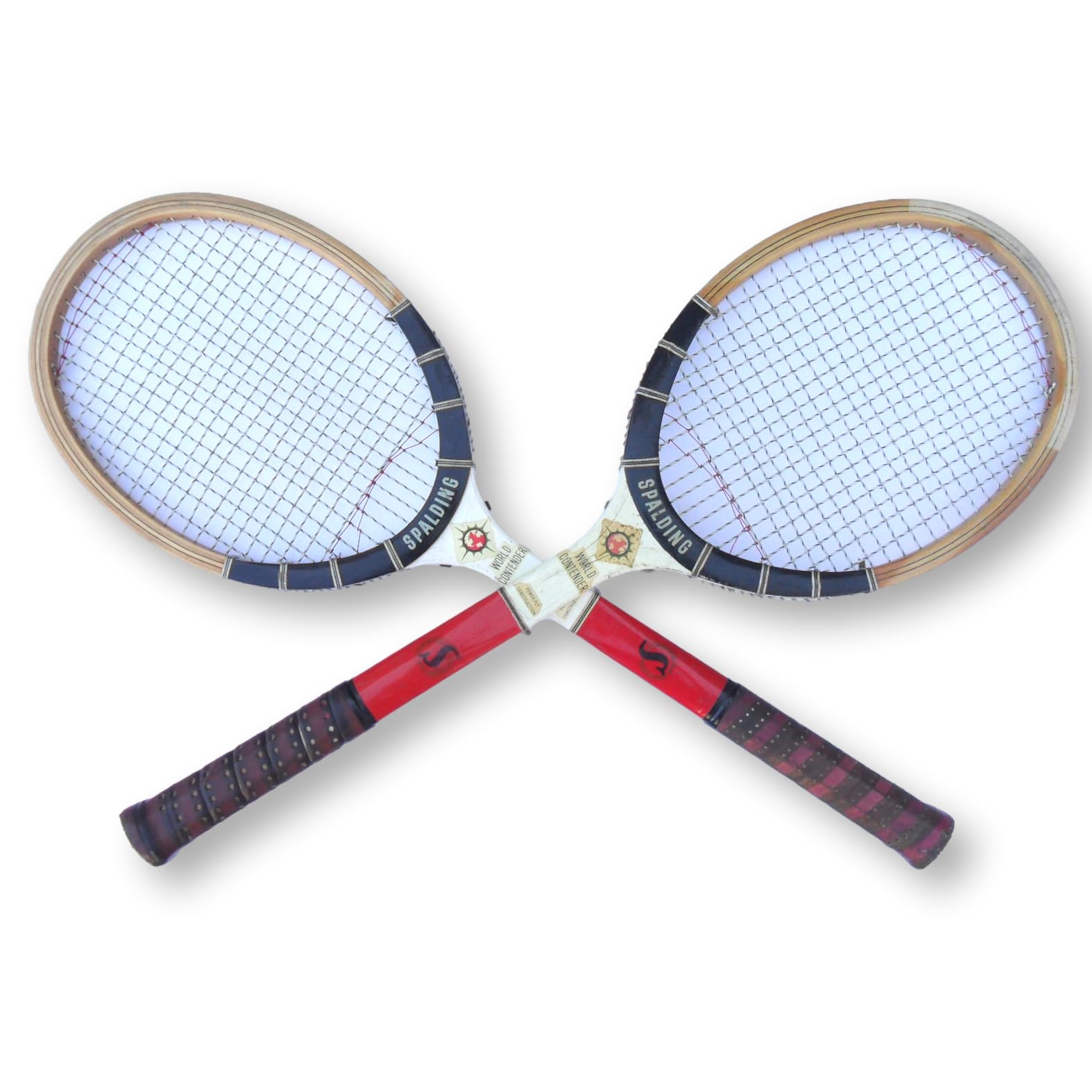 Vintage Wooden Tennis Rackets - Classic Retro Wood Tennis Racquets for Collectors, Players & Fans - Perfect for Home Decor, Sports Memorabilia & Tennis Club Displays