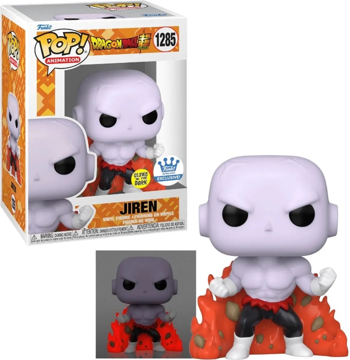 Funko Pop! Animation Dragon Ball Super Jiren Glow in The Dark Exclusive Collectible Figure - Perfect for Anime Fans, Collectors & Night Display