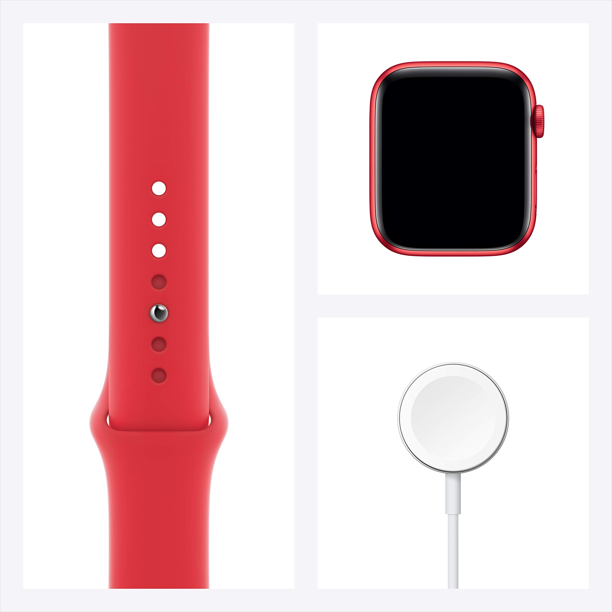 Apple Watch Series 6 (GPS, 40mm) - Red Aluminum Case with Red Sport Band | Renewed Premium Smartwatch for Fitness Tracking & Notifications | Perfect for Running, Swimming & Daily Wear