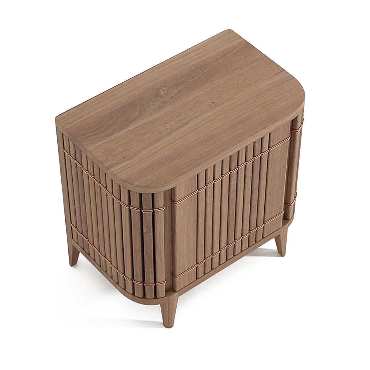 Koppar Side Table with Right Hinges - Modern End Table for Living Room, Bedroom, or Office - Small Space Furniture with Convenient Storage