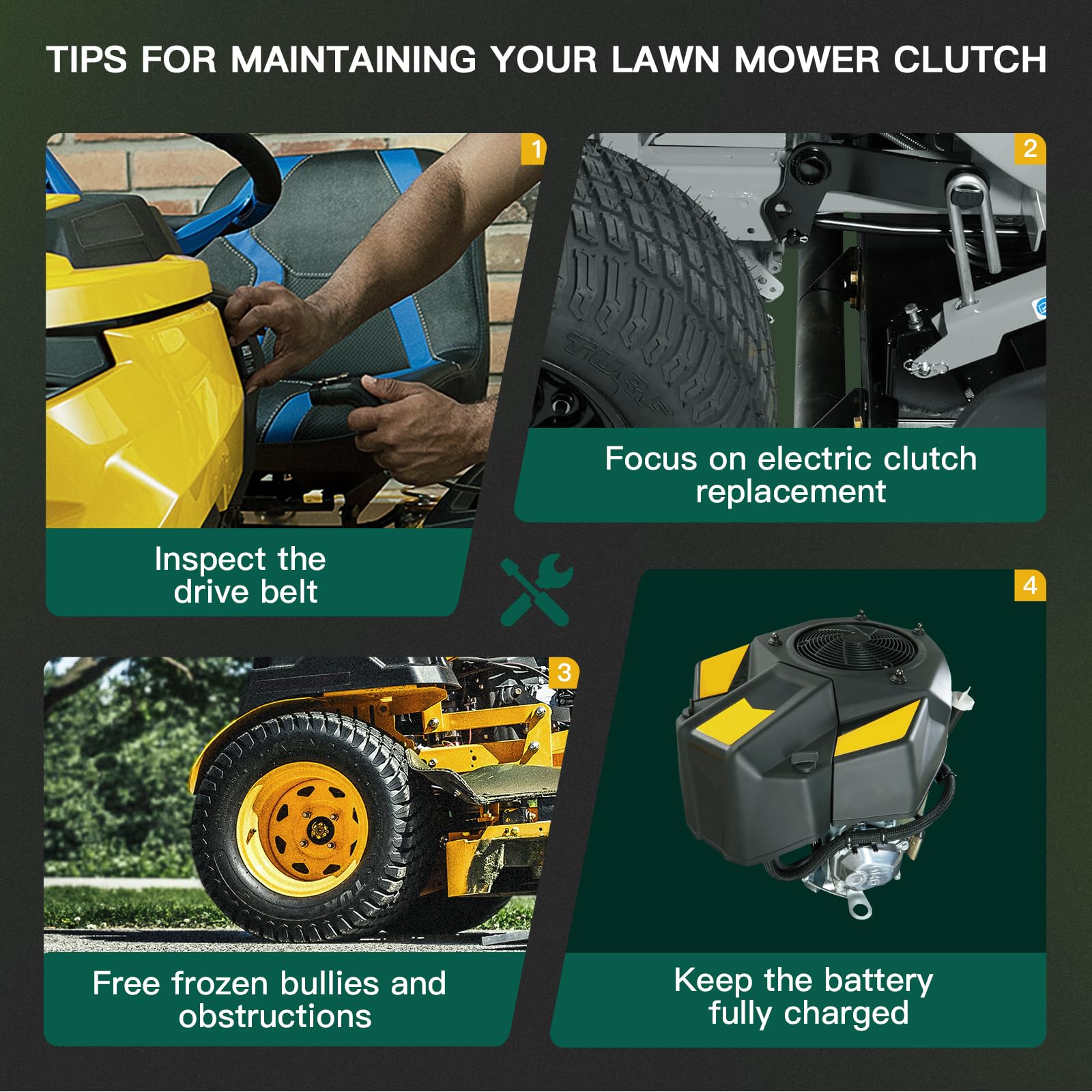 105-2653 PTO Clutch Replacement for Exmark & Toro Mowers - Compatible with Models 105-2635, MA-GT-TRO2, MA-GT1-TR01 - Durable Lawn Mower Clutch for Professional Landscaping & Commercial Use