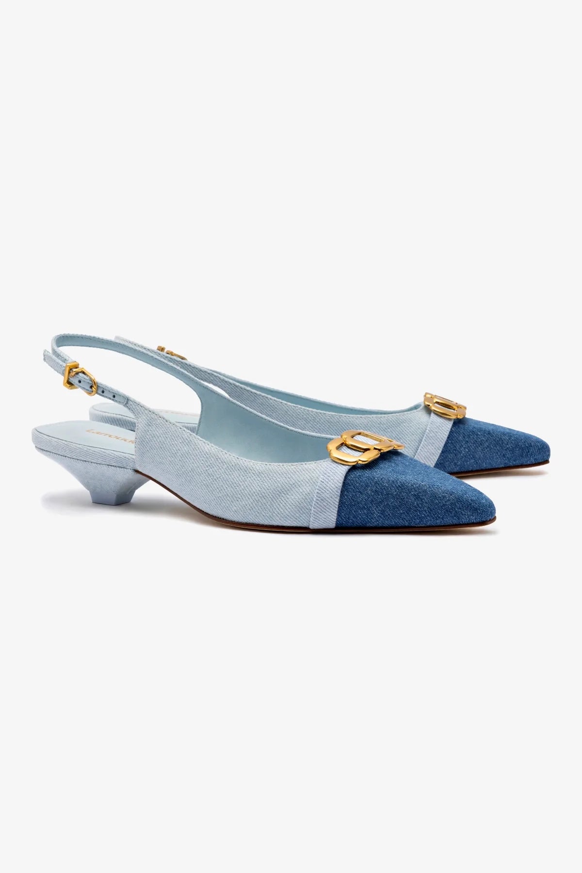 Franca Pump in Blue Denim - Women's Comfortable Denim Heels for Work & Casual Outfits | Perfect for Office, Date Night & Everyday Wear