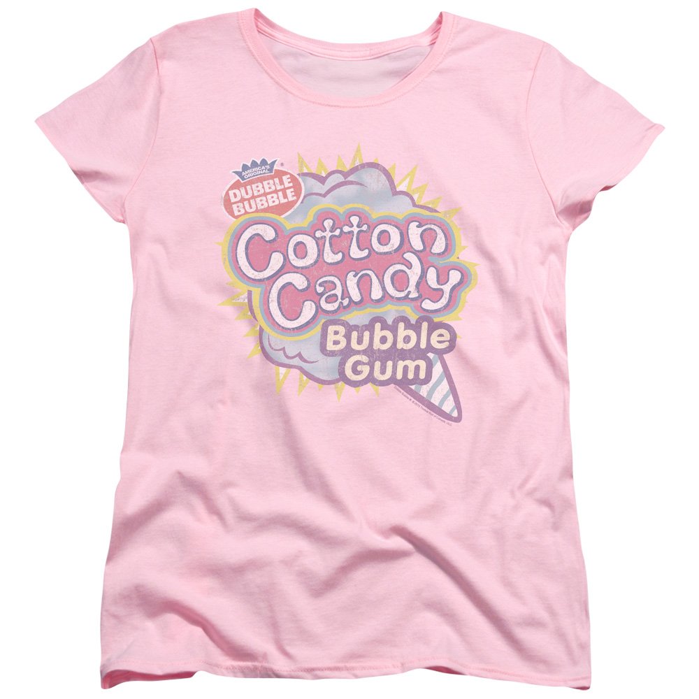 Trevco Dubble Bubble Cotton Candy Women's T-Shirt | Fun Graphic Tee for Women | Perfect for Casual Wear, Parties & Nostalgic Candy-Themed Outfits