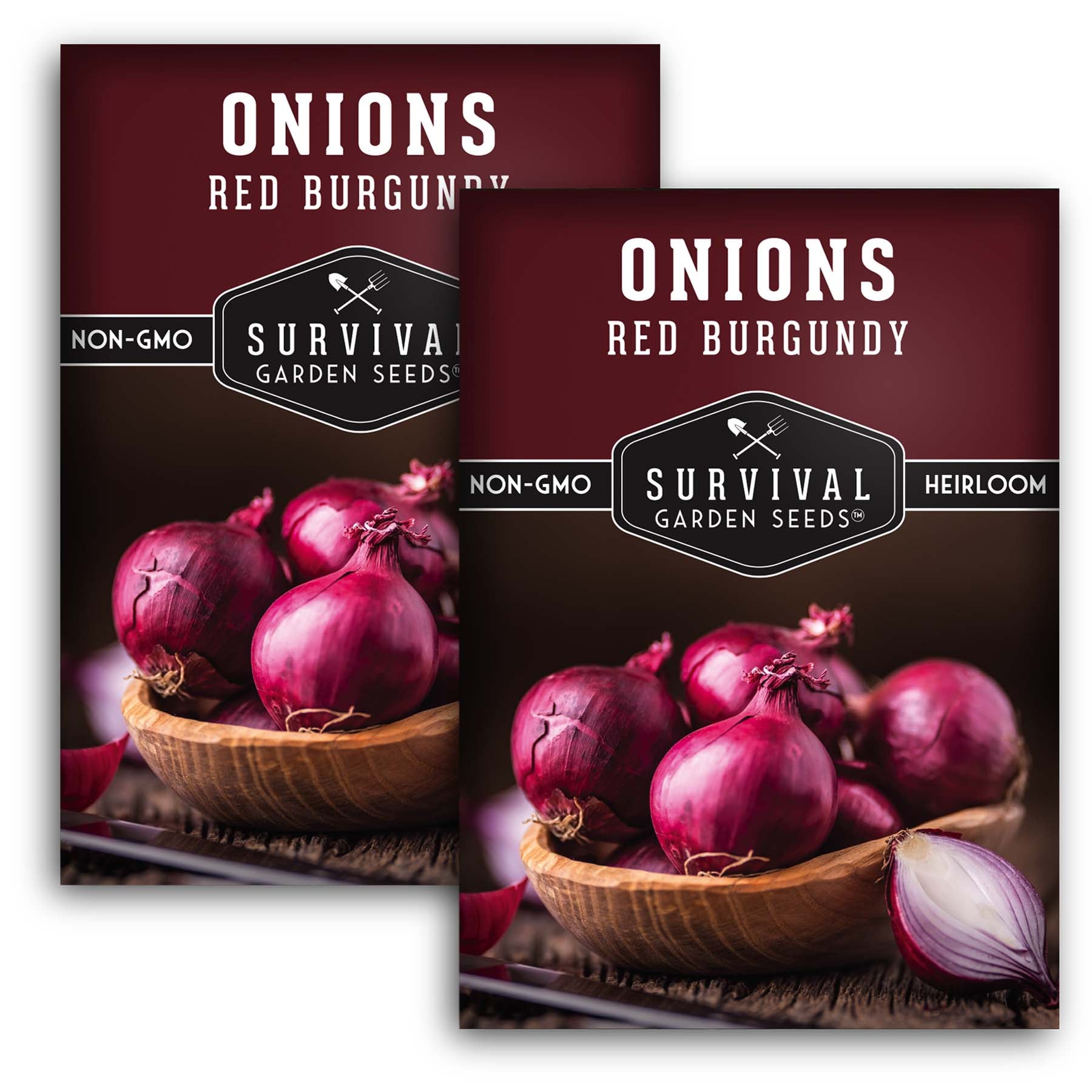 Premium Burgundy Red Onion Seeds - Short Day Onion Variety for Home Gardening & Organic Farming - Perfect for Salads, Soups, and Gourmet Cooking