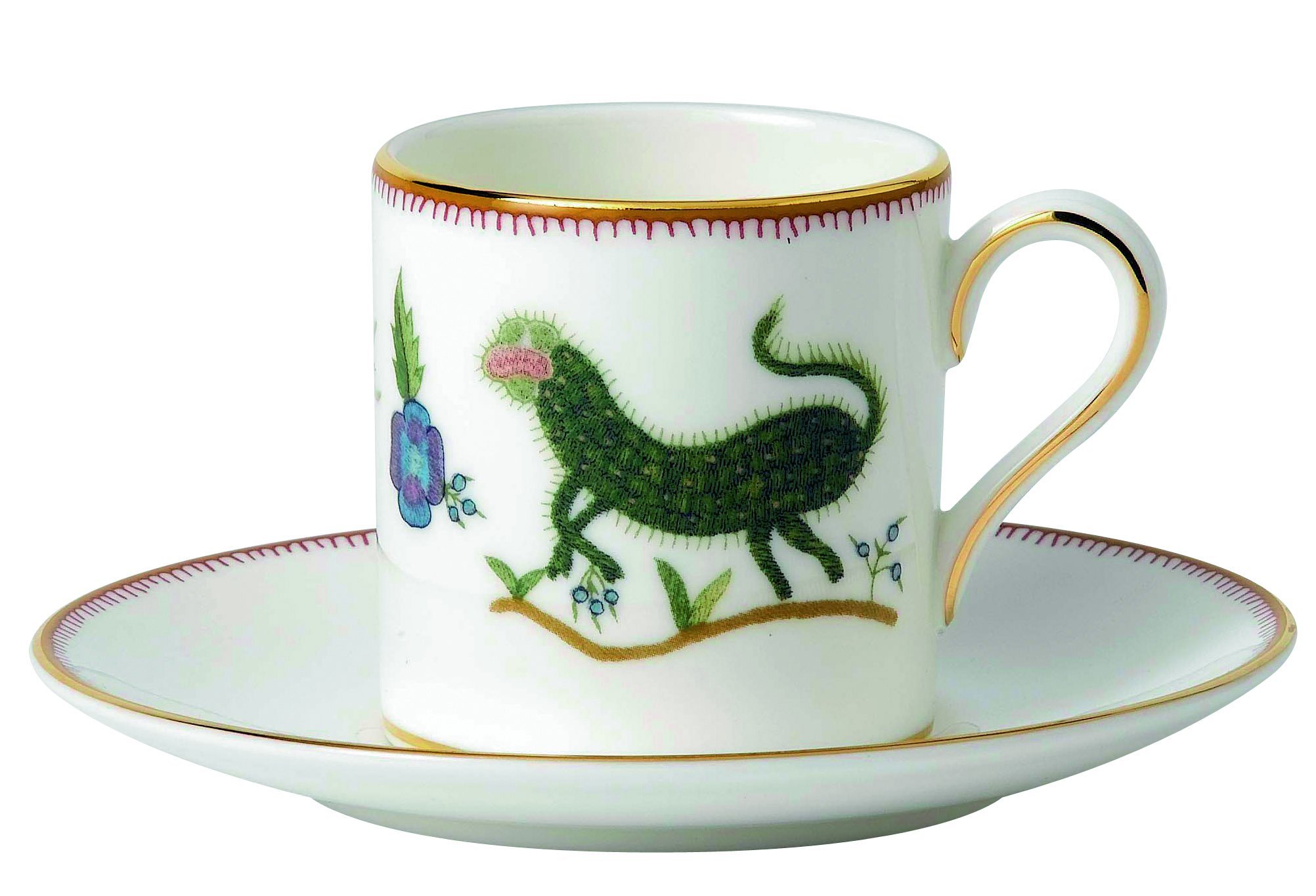 Wedgwood Mythical Creatures Espresso Cup and Saucer Set - Fine Bone China Coffee Cup for Espresso, Latte & Cappuccino - Elegant Tea Time & Coffee Break Gift Set for Home, Office & Cafe Use