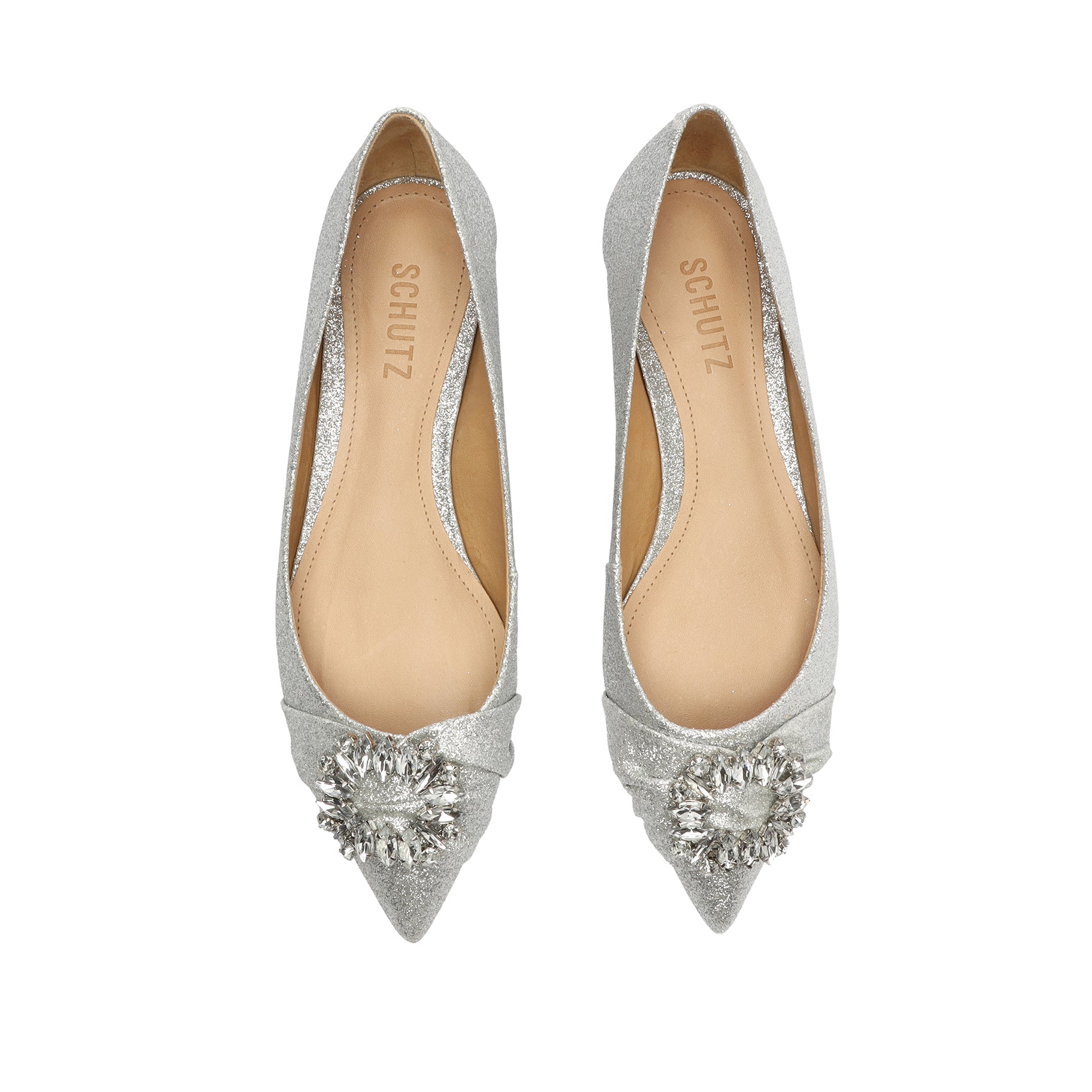 Meisho Glittery Flat Shoes for Women - Sparkly Ballet Flats for Party, Wedding & Casual Wear - Comfortable & Stylish Shiny Slip-Ons