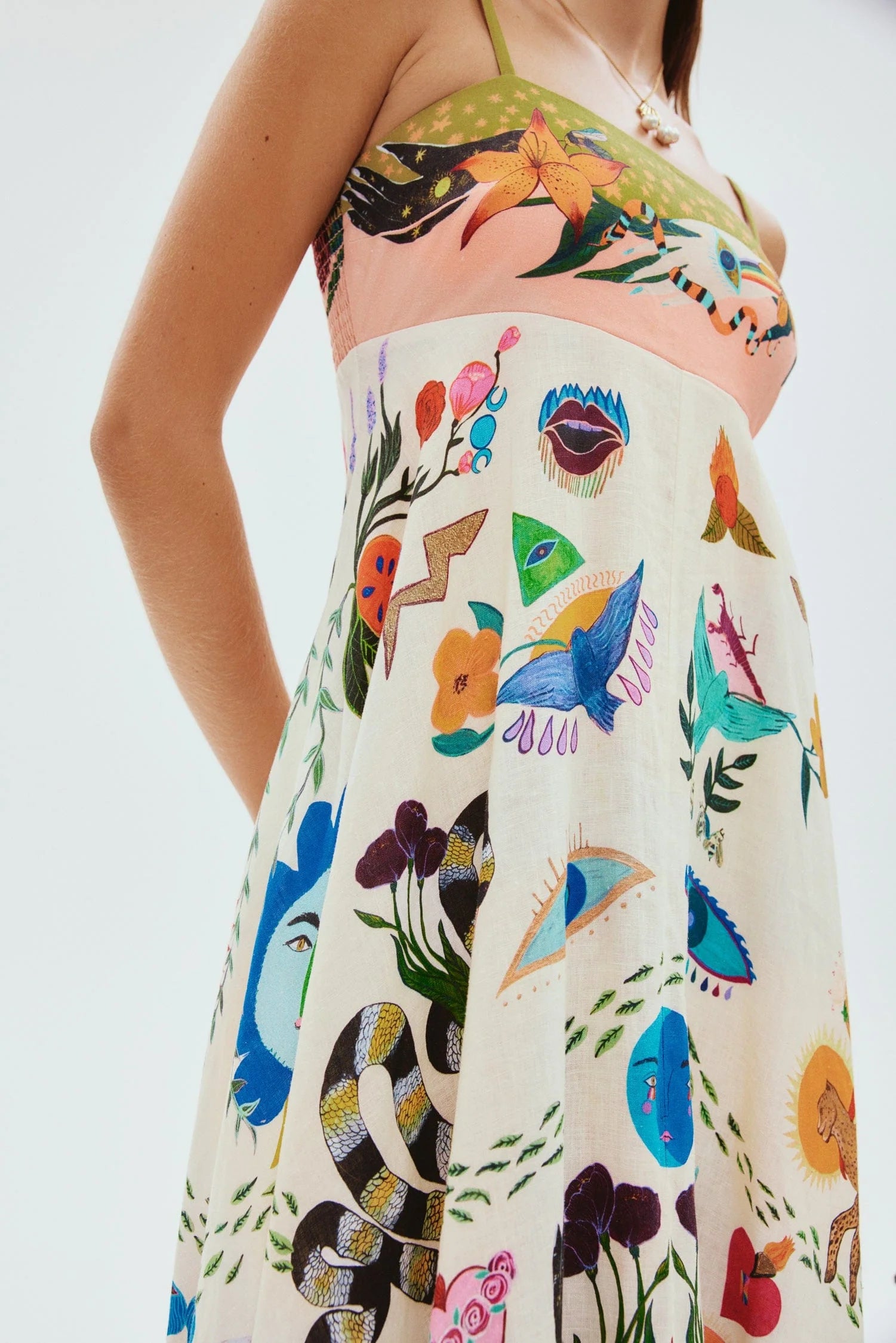 EVERGREEN SUNDRESS Women's Floral Summer Dress - Lightweight Casual Maxi Dress for Beach, Vacation & Outdoor Activities