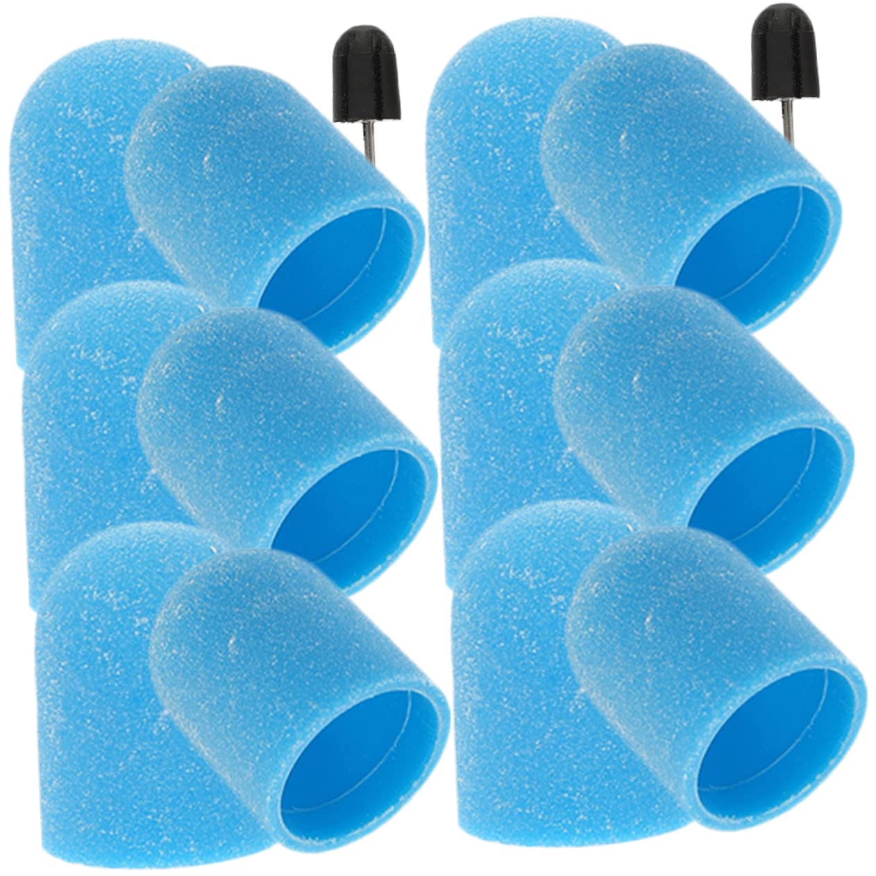 Beaupretty 12PCS Blue Nail Sanding Bands for Electric Nail Drill - Professional Nail Drill Bits & Pedicure Tools for Salon & Home Manicure - Perfect for Nail Polish Removal, Shaping & Smoothing