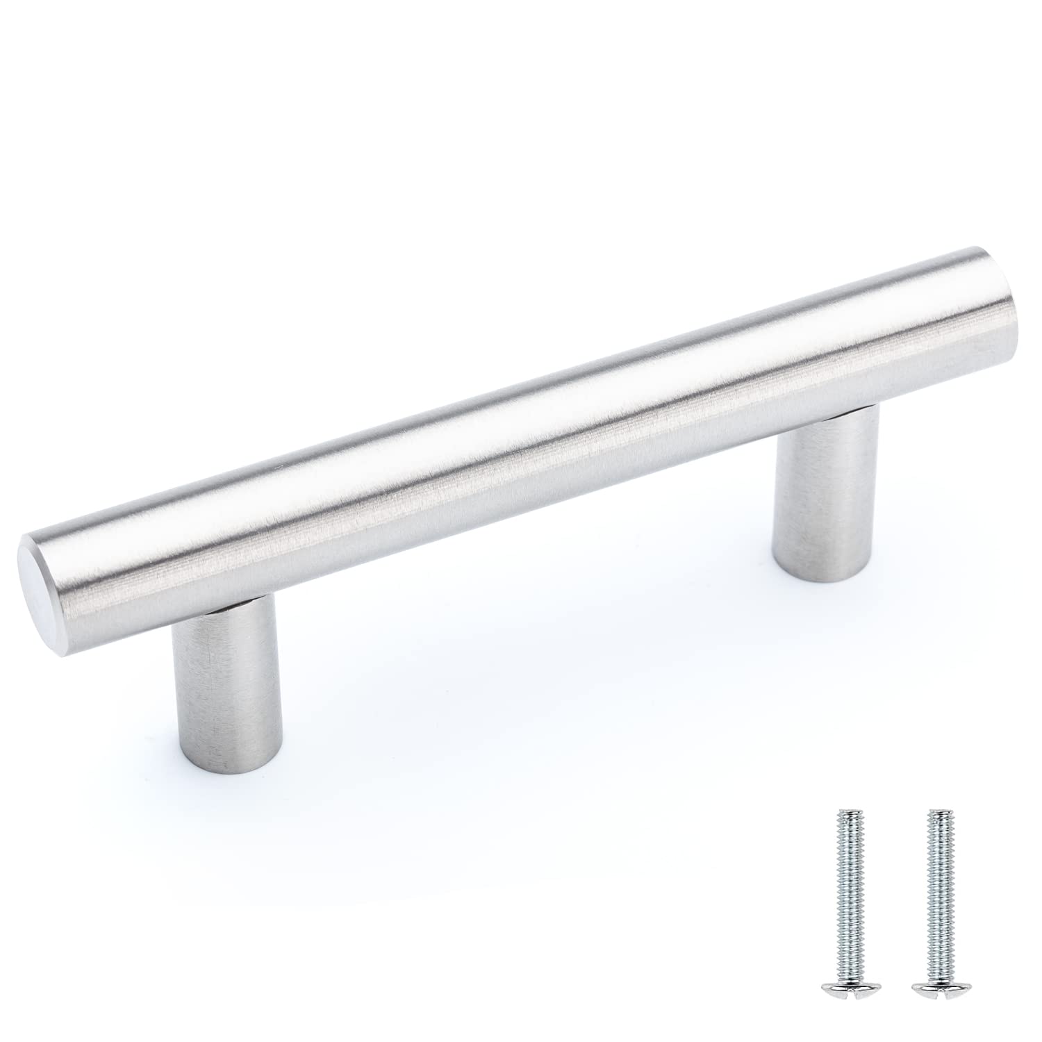 Stainless Steel Pull Bar Handle for Kitchen Cabinets & Drawers - 4 Inch Modern Cabinet Hardware for Home & Office - Durable & Stylish Upgrade for Kitchen Renovation & Furniture Refinishing