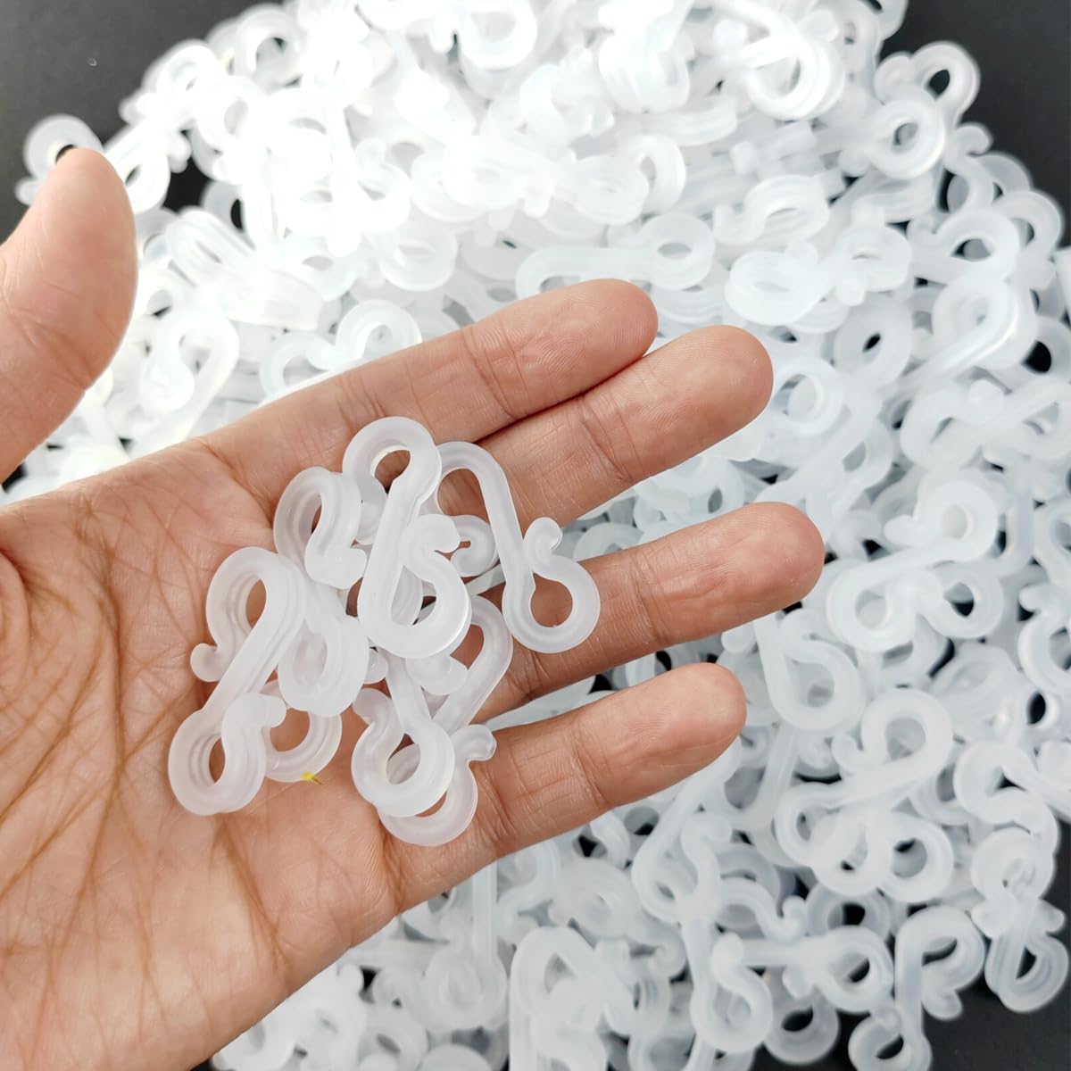 GXXMEI 105PCS Christmas Light Clips - Heavy Duty Plastic Gutter Hangers & S Hooks for Outdoor String Lights, Rope Lights, Xmas Tree Decorations - Weatherproof & Durable for Holiday, Patio, Roof & Yard Decor