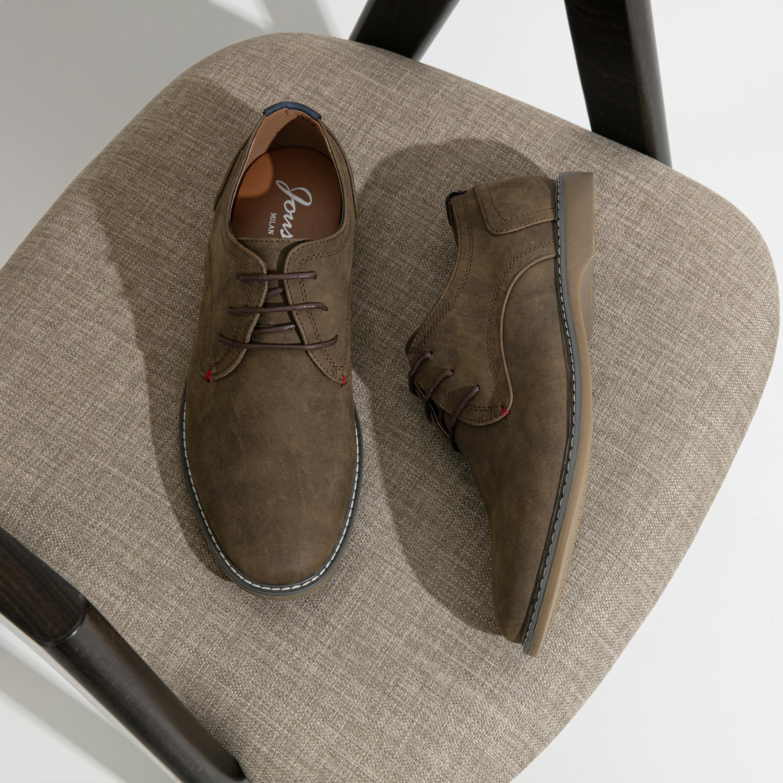 Jousen Men's Retro Classic Business Casual Dress Shoes - Comfortable & Stylish for Office, Wedding & Formal Events