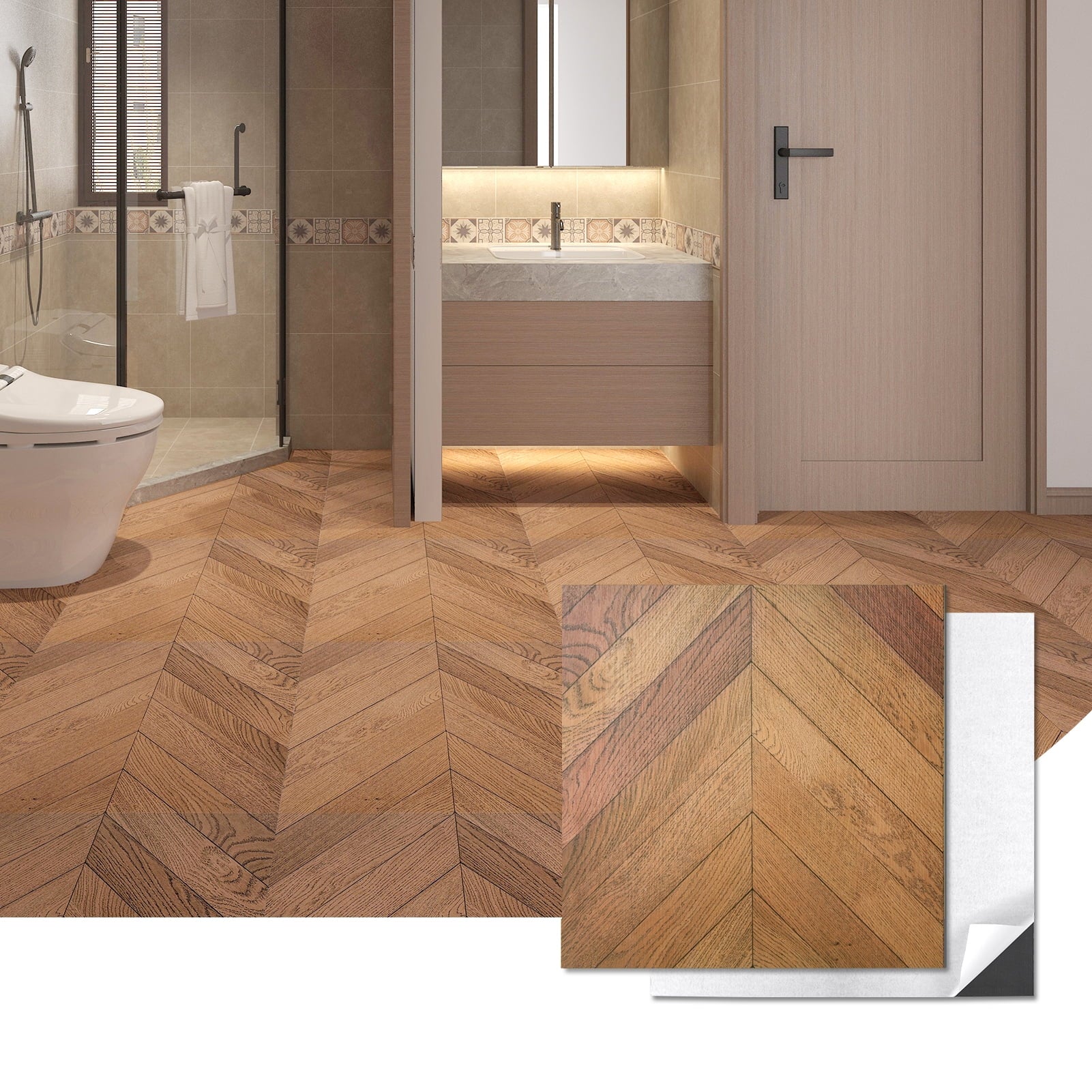 Art3d 30 Pack Peel and Stick Vinyl Floor Tiles - 12