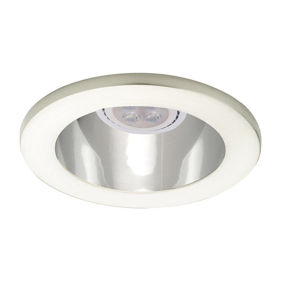4 Inch Low Voltage LED Trim Light - Specular Clear & Brushed Nickel Finish for Kitchen Cabinet, Staircase, and Cove Lighting