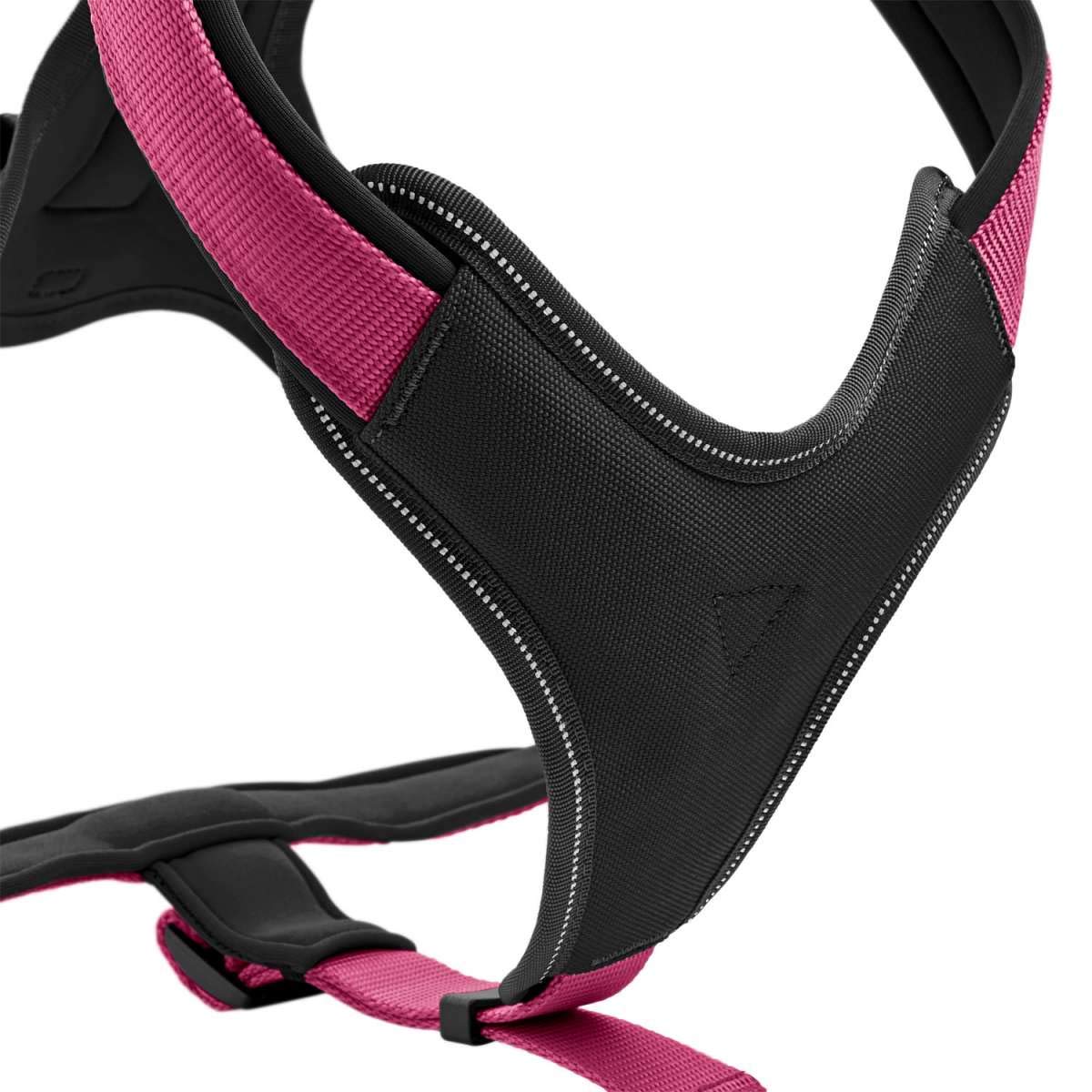 Hunter Neoprene Dog Harness for Small Dogs - X-Small Size, Raspberry & Black - Comfortable & Adjustable for Walking, Hiking & Outdoor Adventures