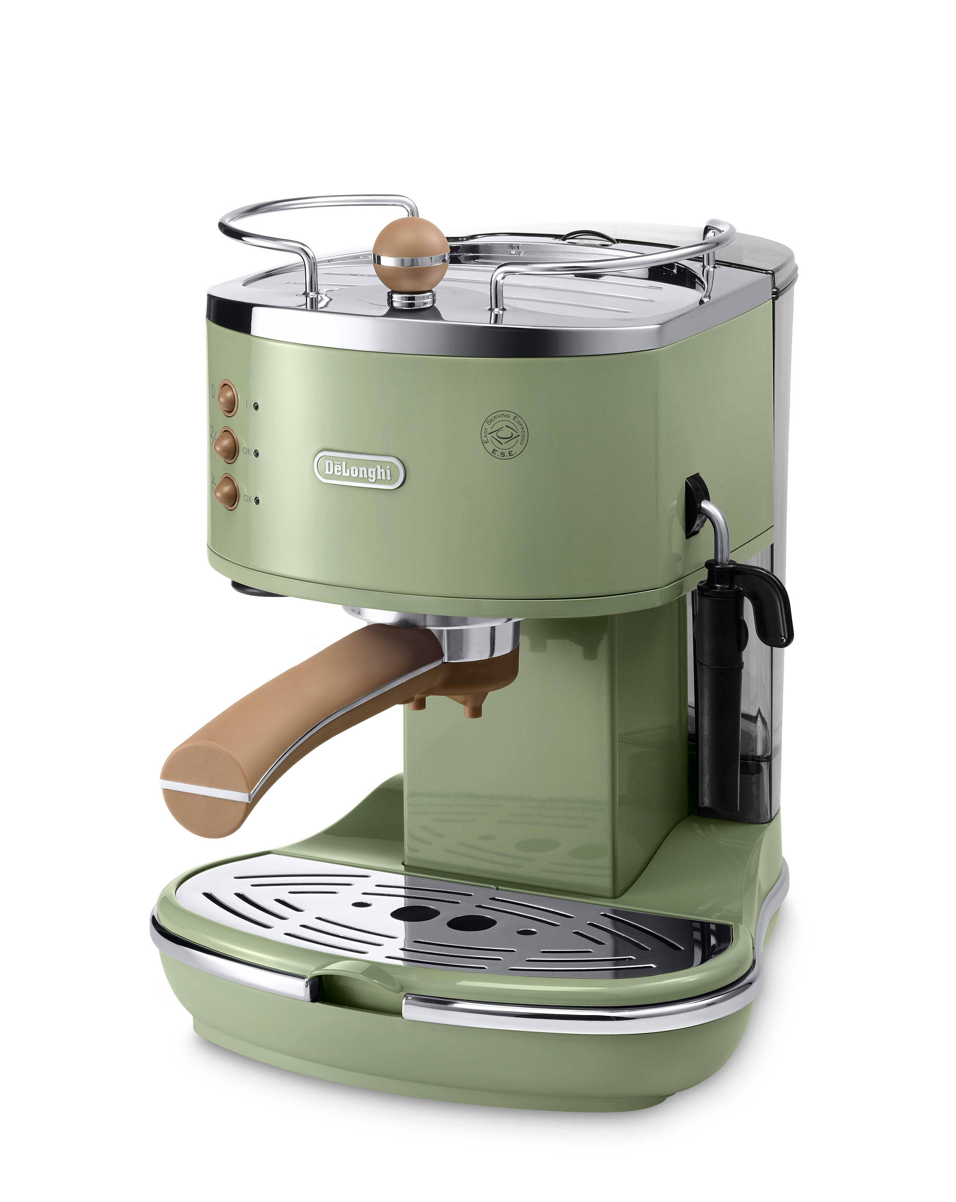 De'Longhi ECOV311 Retro Style Semi-Automatic Espresso Coffee Machine for Home & Office - Perfect for Italian Breakfast, Cappuccino & Latte Making