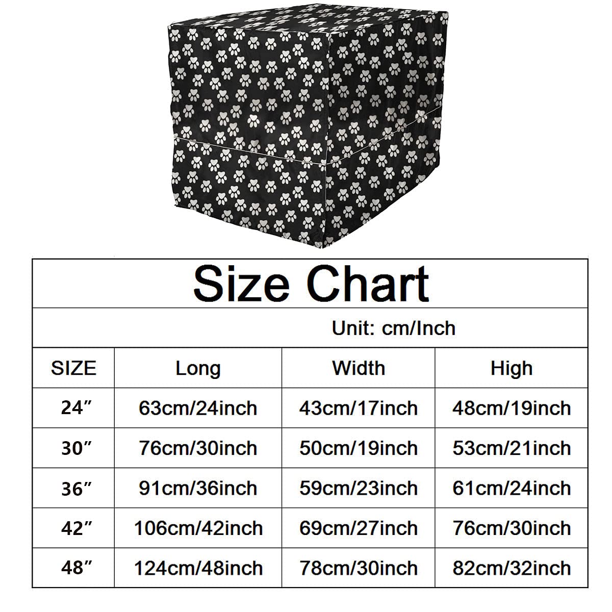 36 Inch Dog Crate Cover for Wire Kennels - Universal Fit for Most 36
