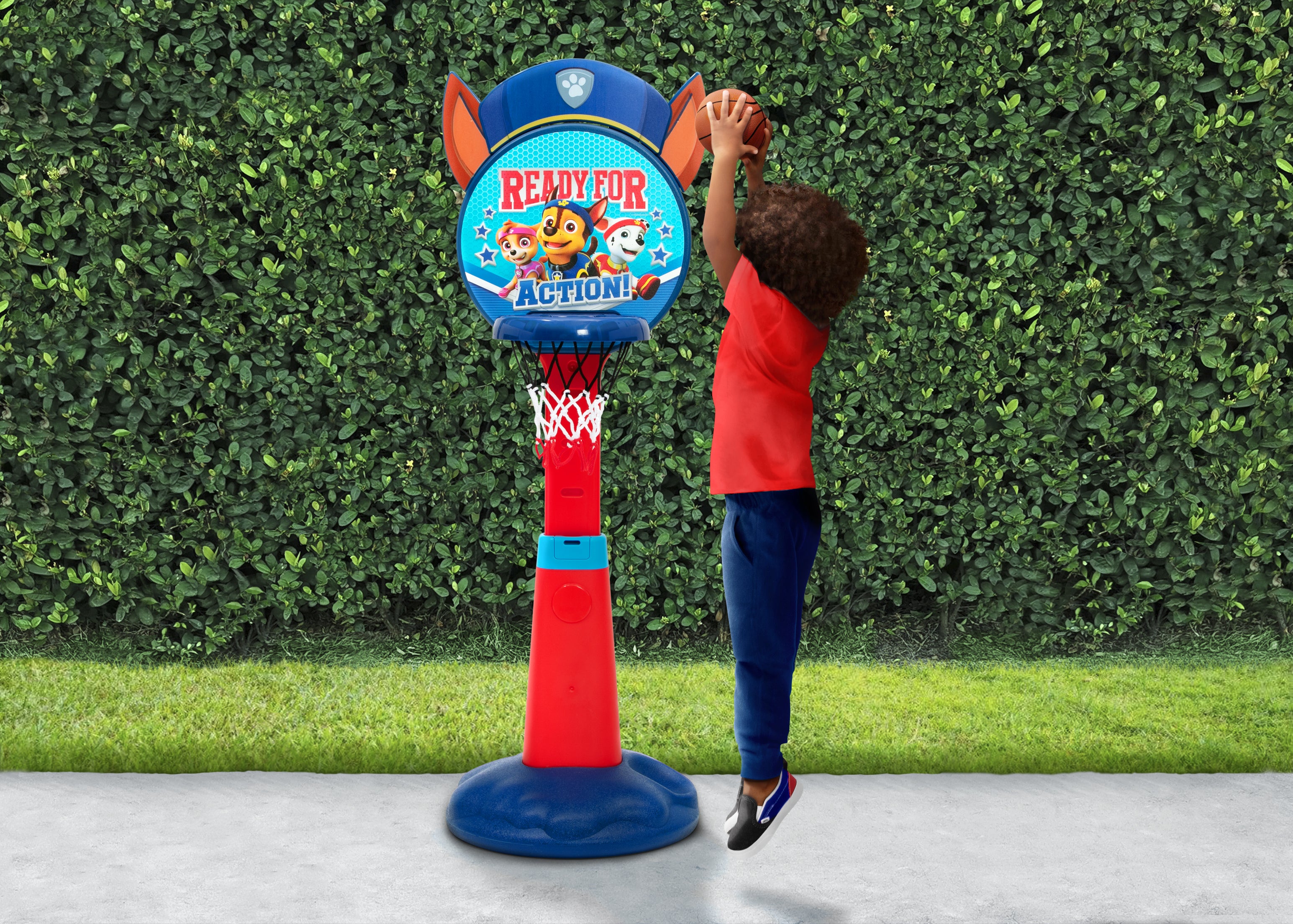 PAW Patrol Kids Basketball Set - Durable Plastic Hoop & Ball for Indoor & Outdoor Play - Perfect for Backyard, Playroom & Birthday Parties