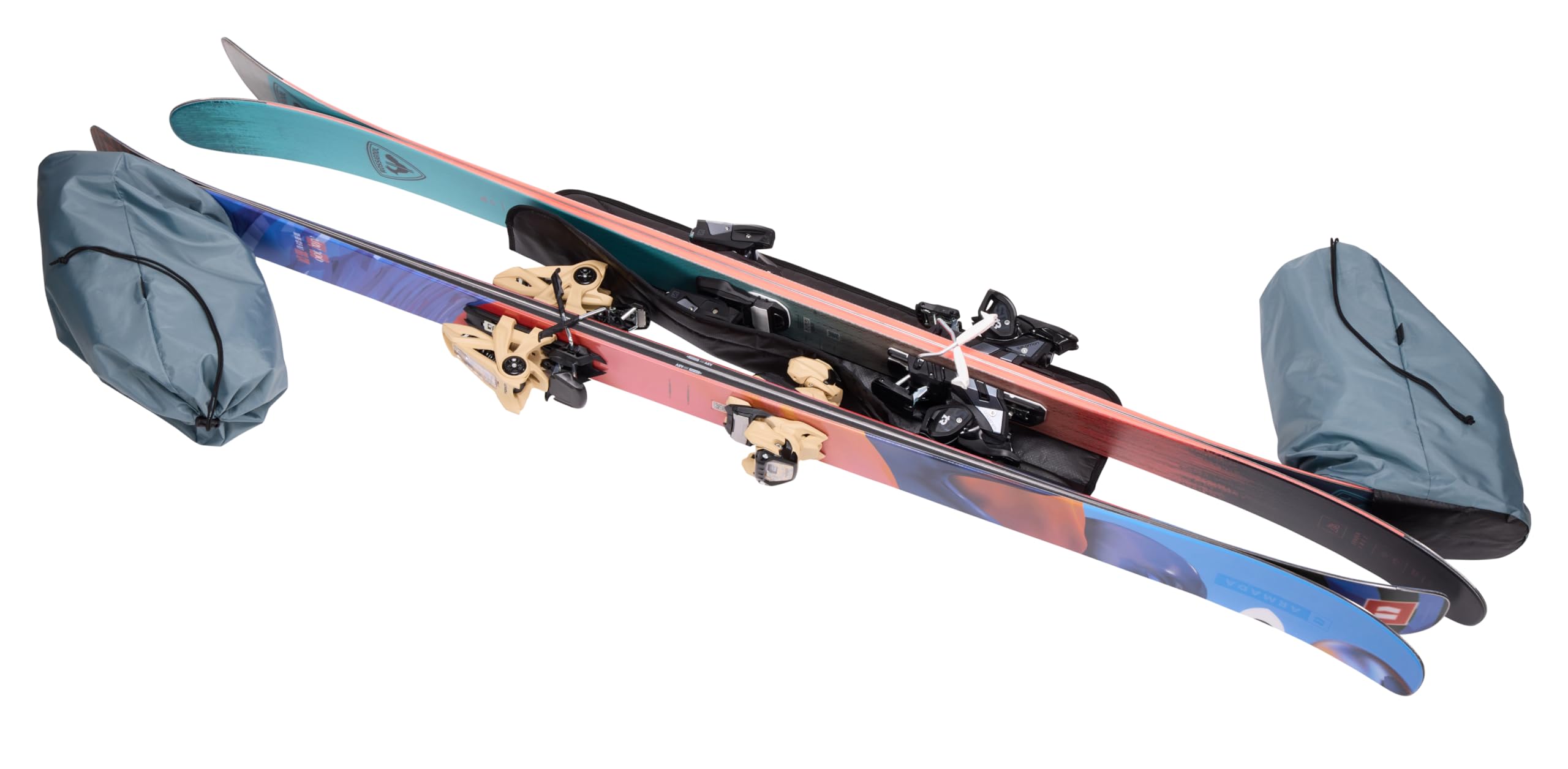 Thule Roundtrip Ski Roller Bag - Waterproof Travel Ski Carrier with Wheels for Easy Transport | Perfect for Airplane Travel & Ski Resort Storage