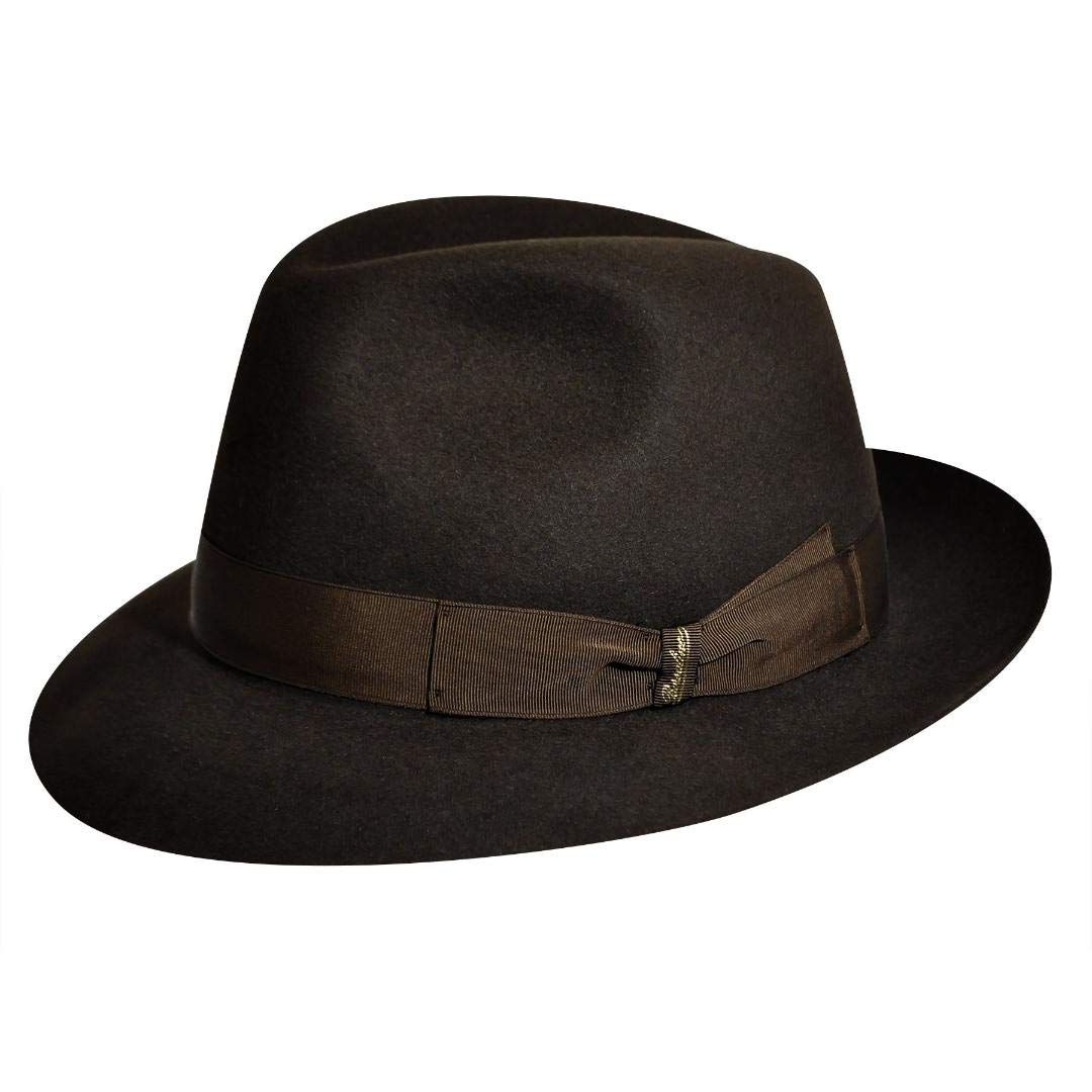 Borsalino Fur Felt Fedora Hat for Men - Classic Elegant Style