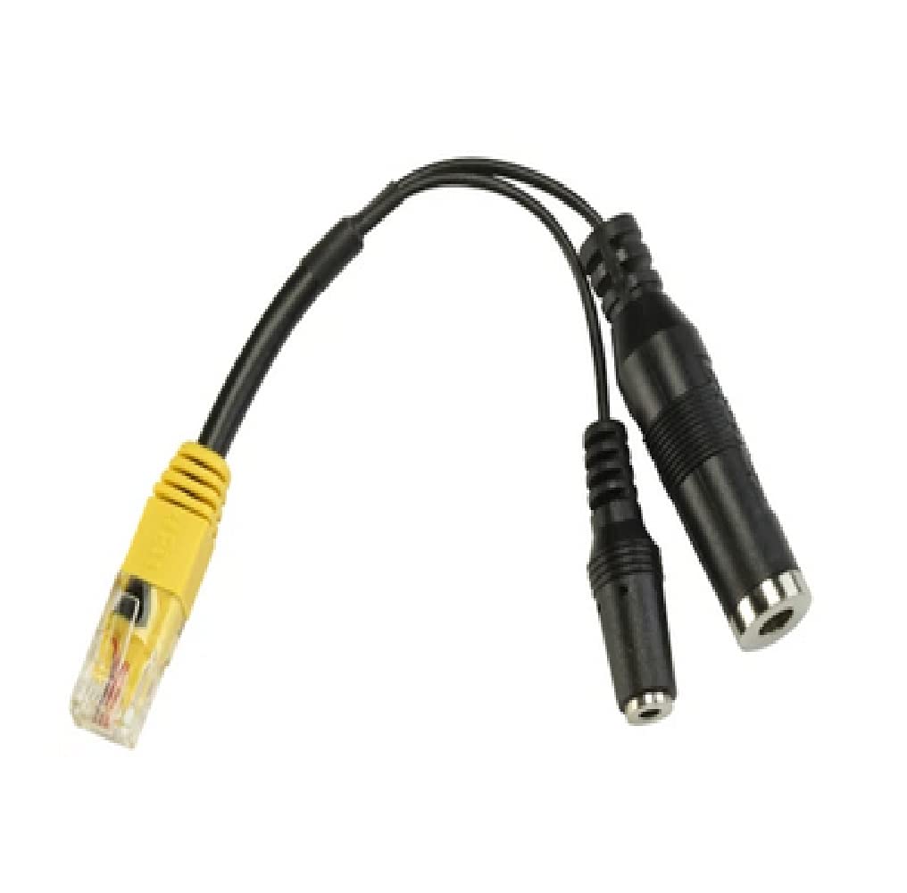 Original Sound Yaesu 8-Pin Modular to Mono 1/4 Inch Female Jack PTT Headset Boom Mic Adapter Cable - Compatible with Ham Radios & Communication Headsets - Perfect for Amateur Radio Operators & Emergency Responders