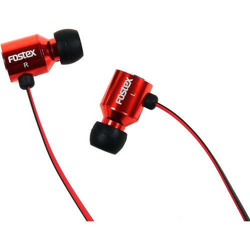 Fostex TE 03R High-Fidelity Stereo Earphones (Red) - Open Box Discontinued Model | Premium Sound for Music Lovers, Audiophiles & Studio Use