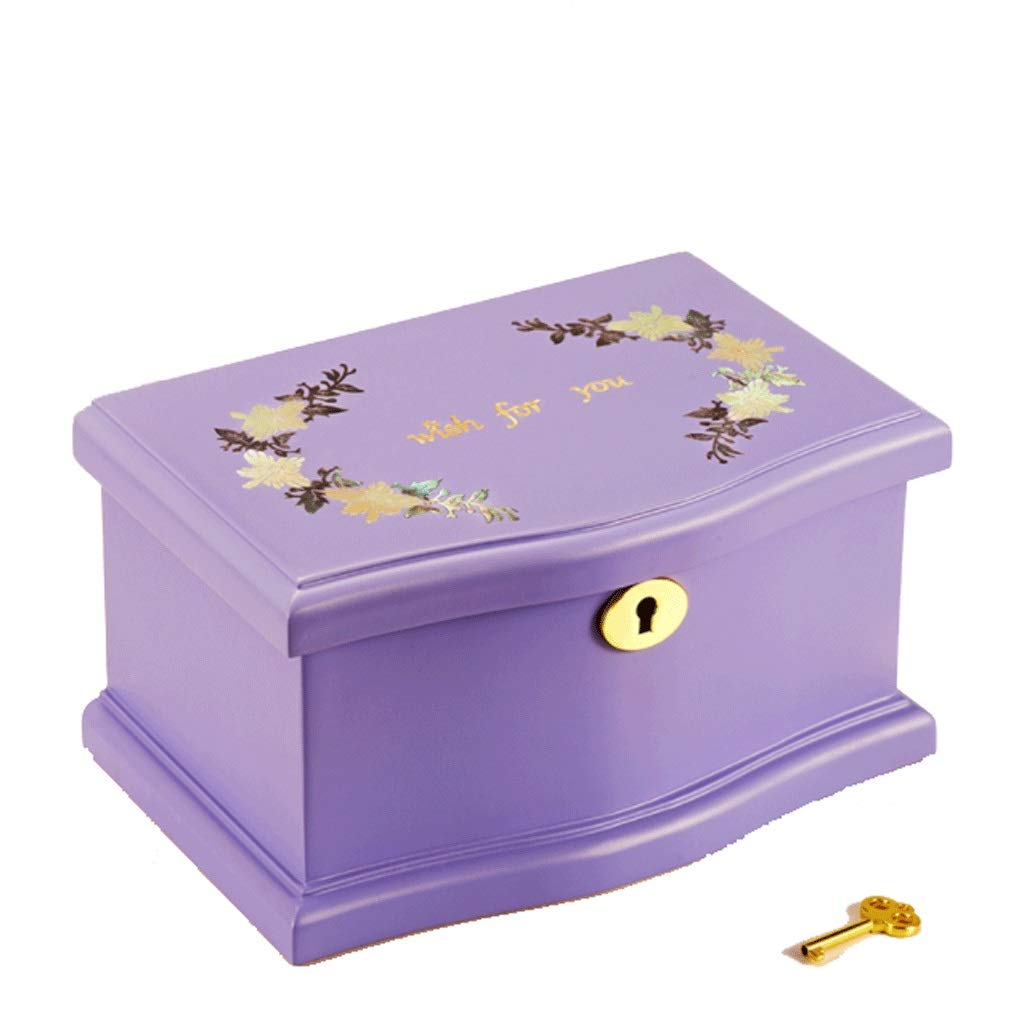 Zxb-Shop Premium Handmade Wooden Music Box - Jewelry Storage & Valentine's Day Gift - Romantic Home Décor for Bedroom, Wedding & Anniversary