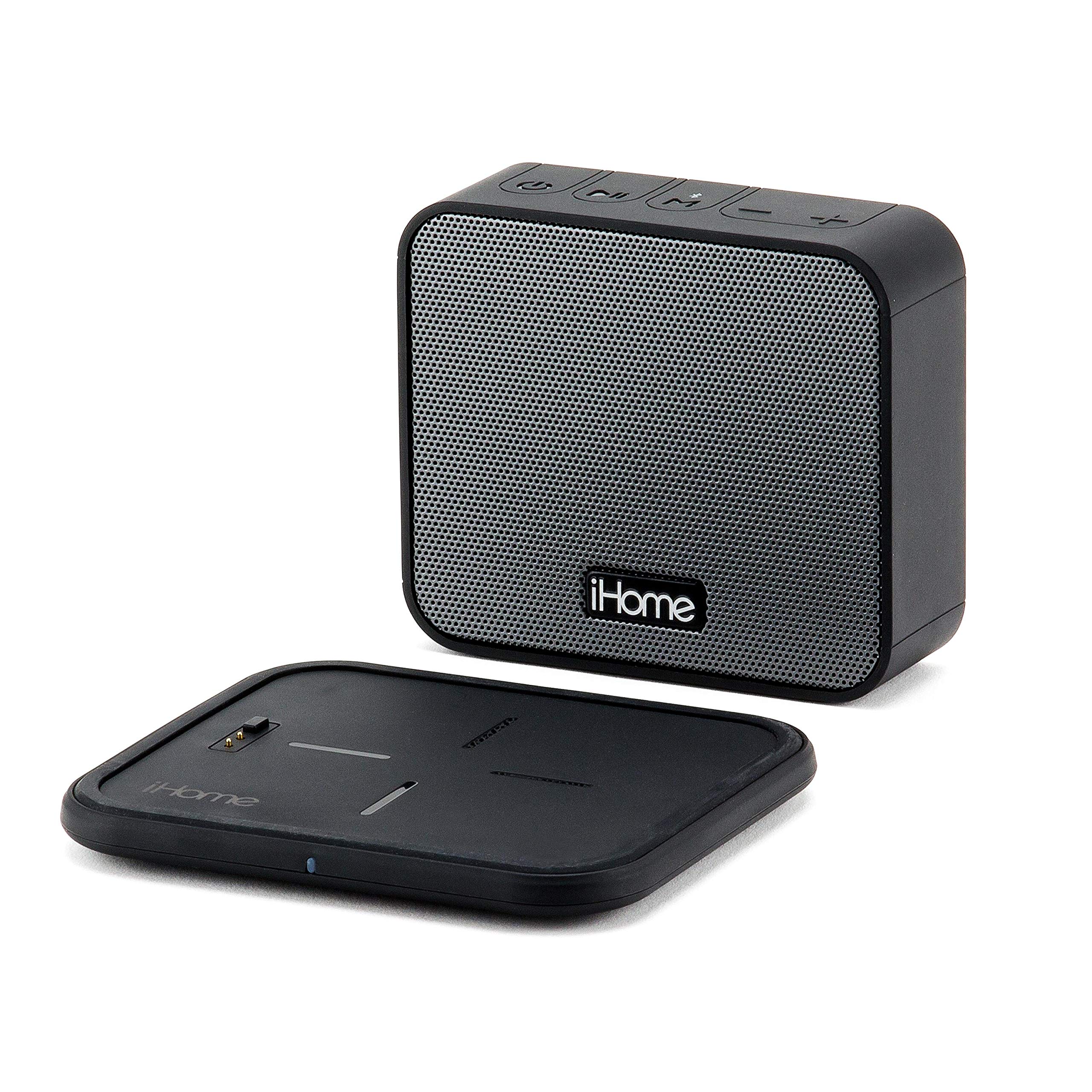 iHome iBTW88 Portable Bluetooth Speaker with Wireless Fast Charger - Waterproof Outdoor Speaker for Beach, Pool Party & Travel | High-Quality Sound & Fast Charging