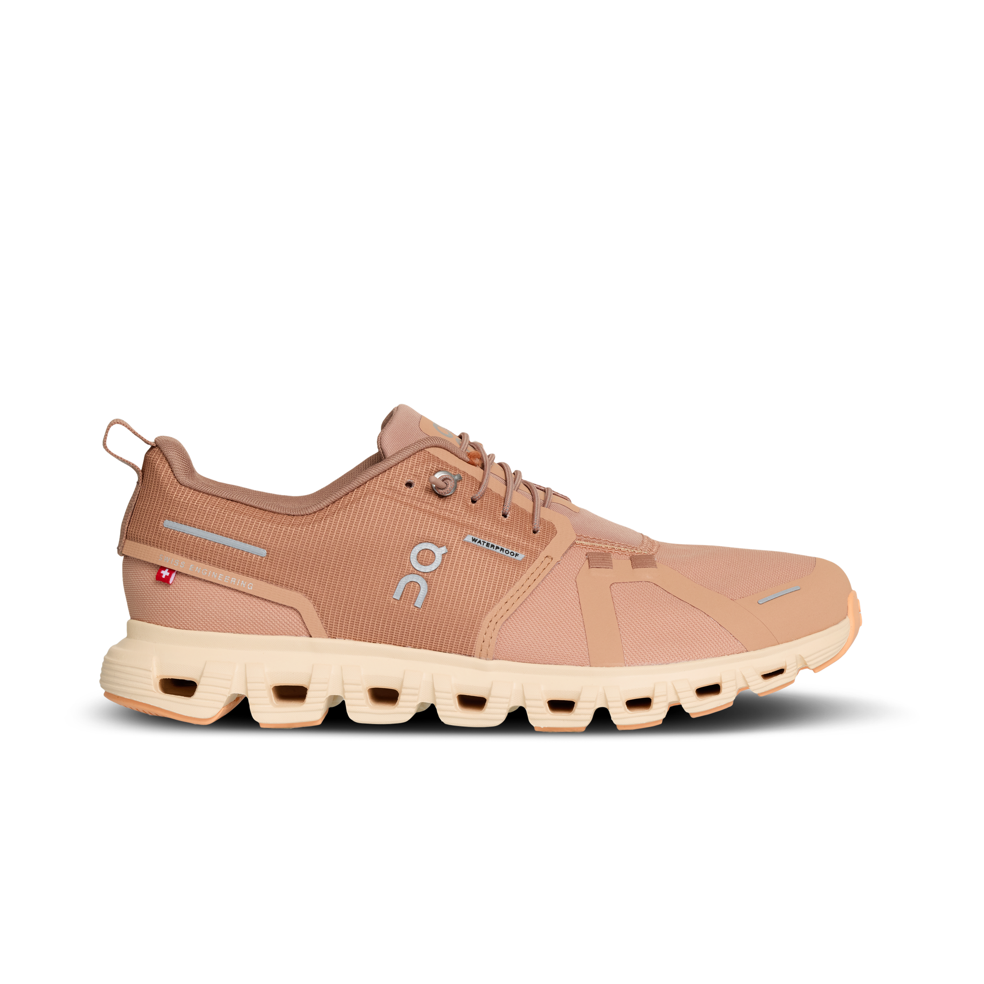 Women's Cloud 6 Waterproof Running Shoes - Sandstone/Blonde | Lightweight Trail Sneakers for Hiking & Outdoor Activities