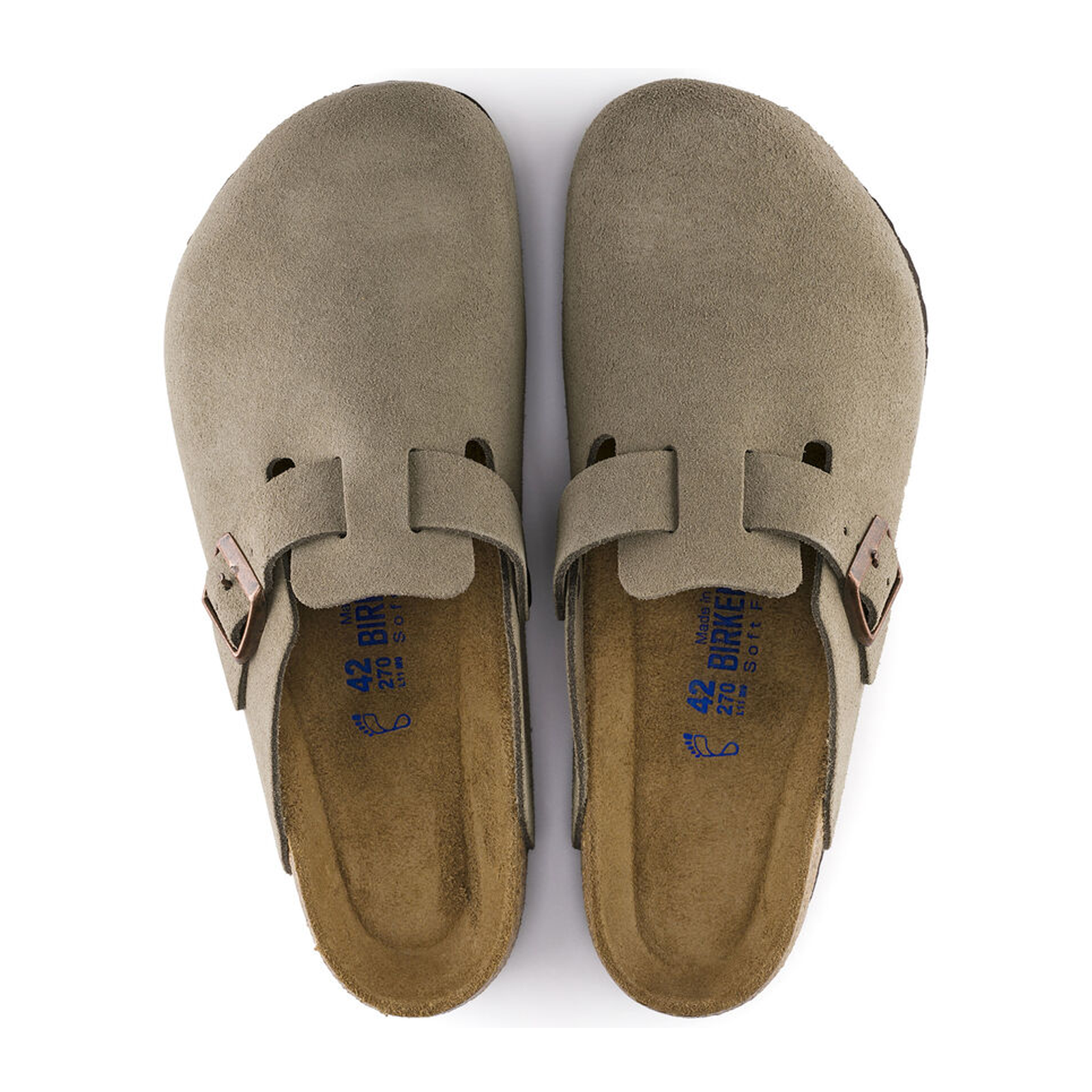 Birkenstock Boston Soft Footbed Narrow Clog - Unisex Taupe Suede Comfortable Slip-On Shoes for Men & Women | Perfect for Home, Office & Casual Wear