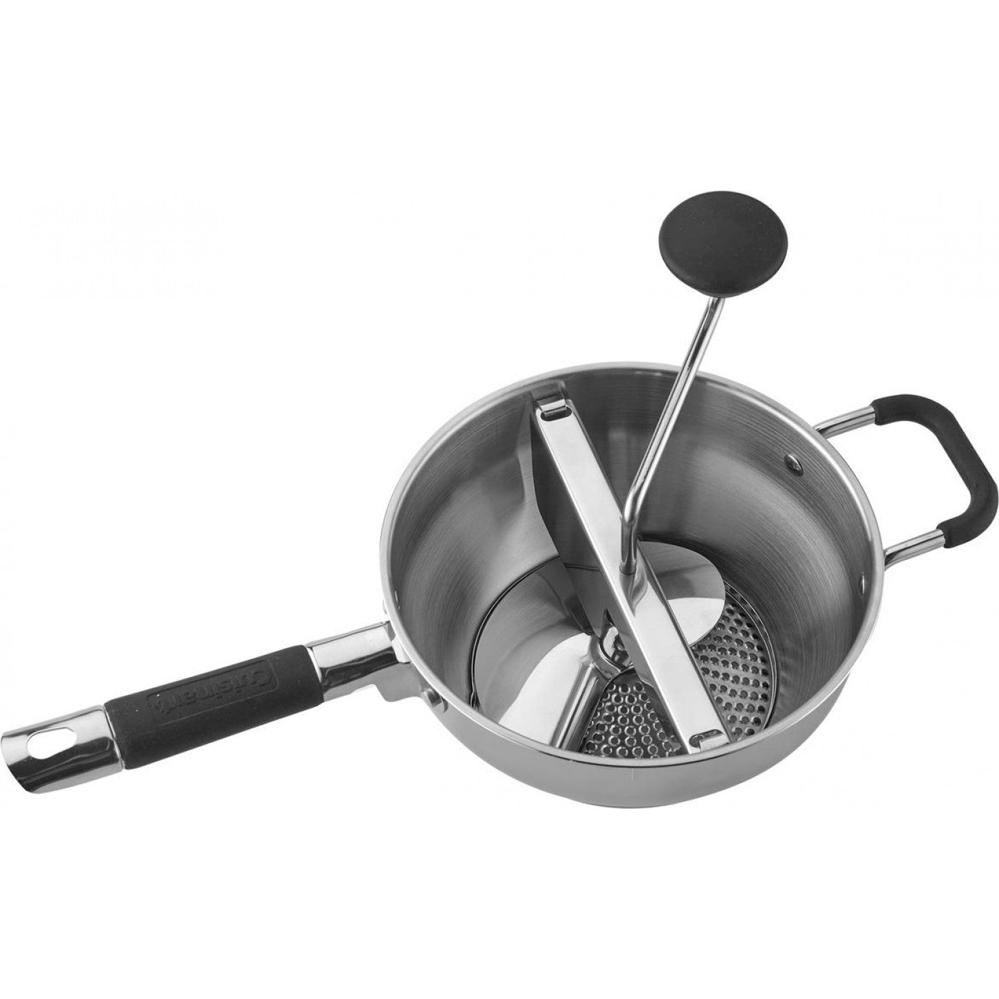 Cuisinart CTG-00-FMC Stainless Steel Food Mill - Perfect for Pureeing, Mashing & Straining Fruits, Vegetables & Soups - Ideal for Homemade Baby Food, Sauces & Jams