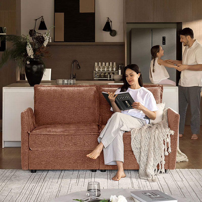 Harmetrix Oversized Soft Sectional Couch with Storage | Modern L-Shaped Sofa Bed with Hidden Compartment | Perfect for Living Room, Family Room & Small Spaces