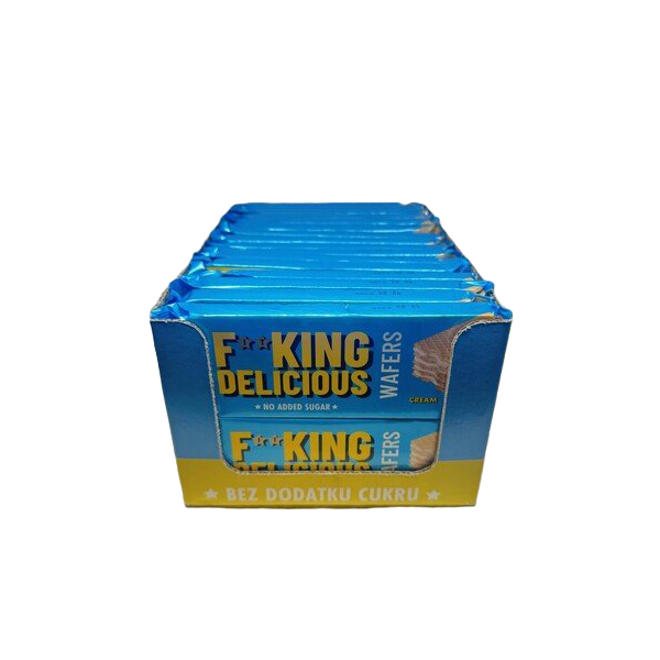 Allnutrition Fitking Delicious Protein Wafers with Cream Filling - 32 Pack (80g Each) - High Protein Snack for Gym, Workout Recovery & Healthy Lifestyle