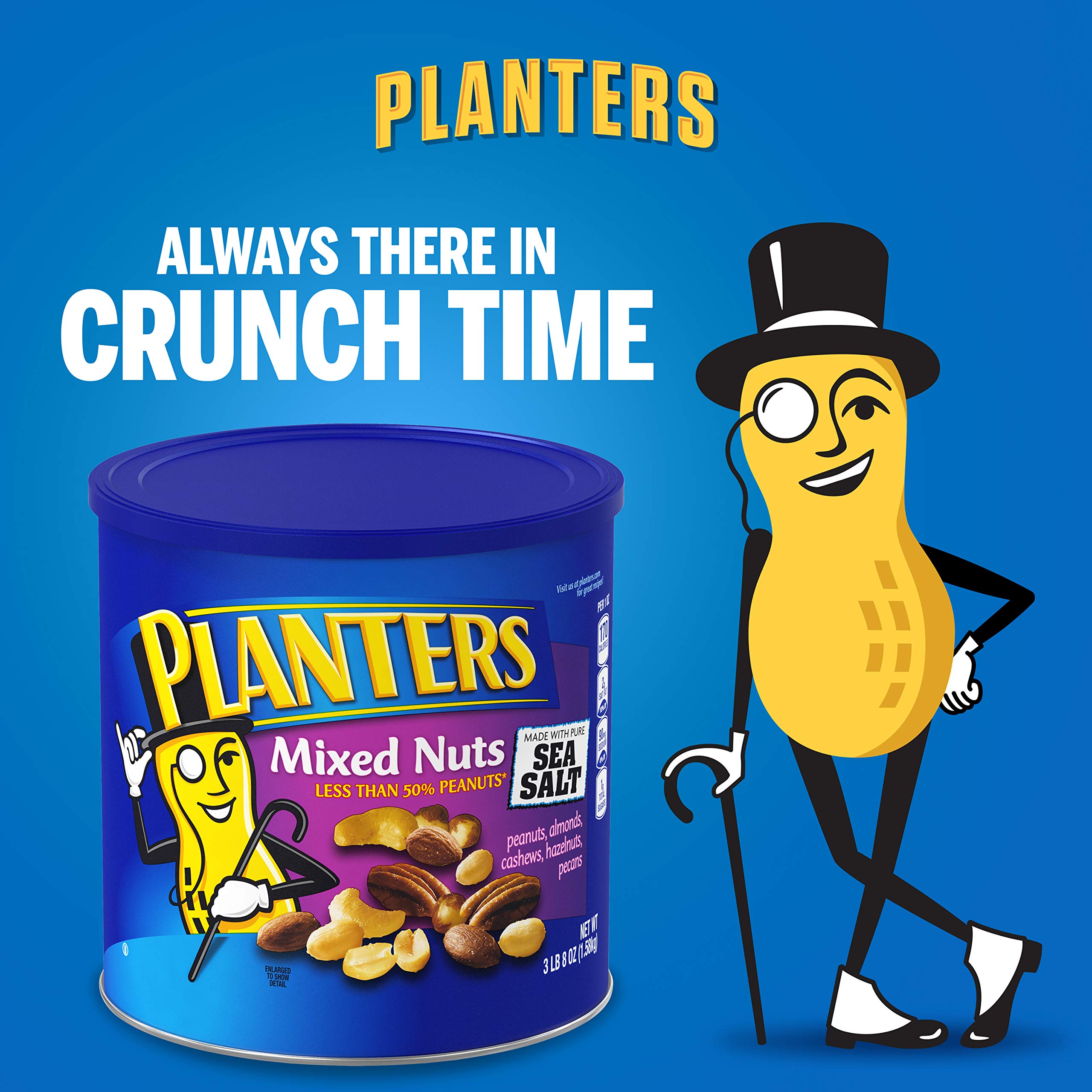 PLANTERS Salted Mixed Nuts & Deluxe Salted Mixed Nuts - Healthy Protein Snacks for Parties, Office, Travel & Gifts | Plant-Based, Gluten-Free, Keto-Friendly