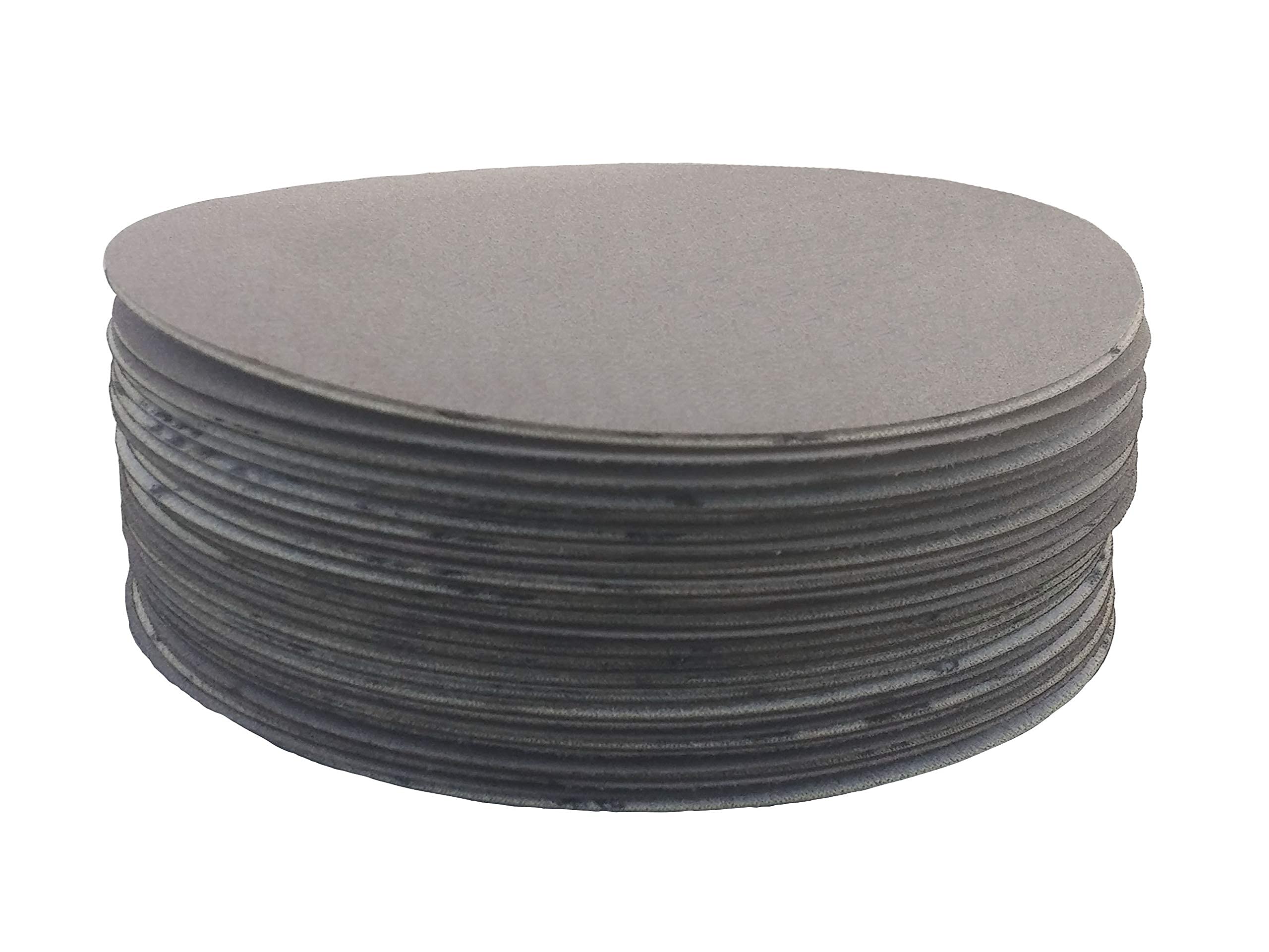 Premium 11 Inch No Hole Film Backed Hook and Loop Sanding Discs - White Aluminum Oxide 1000 Grit (25 Pack) - Perfect for Wood Sanding, Auto Body Repair, Paint Prep, Metal Polishing & Plastic Finishing - Ideal for DIY Projects, Professional Workshops & Automotive Refinishing